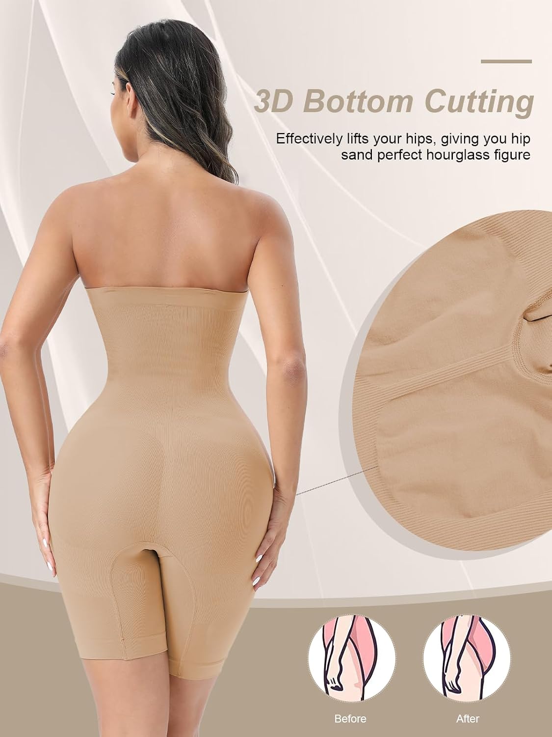 Ellareese Strapless Full Body Shaper Bodysuit — image 5