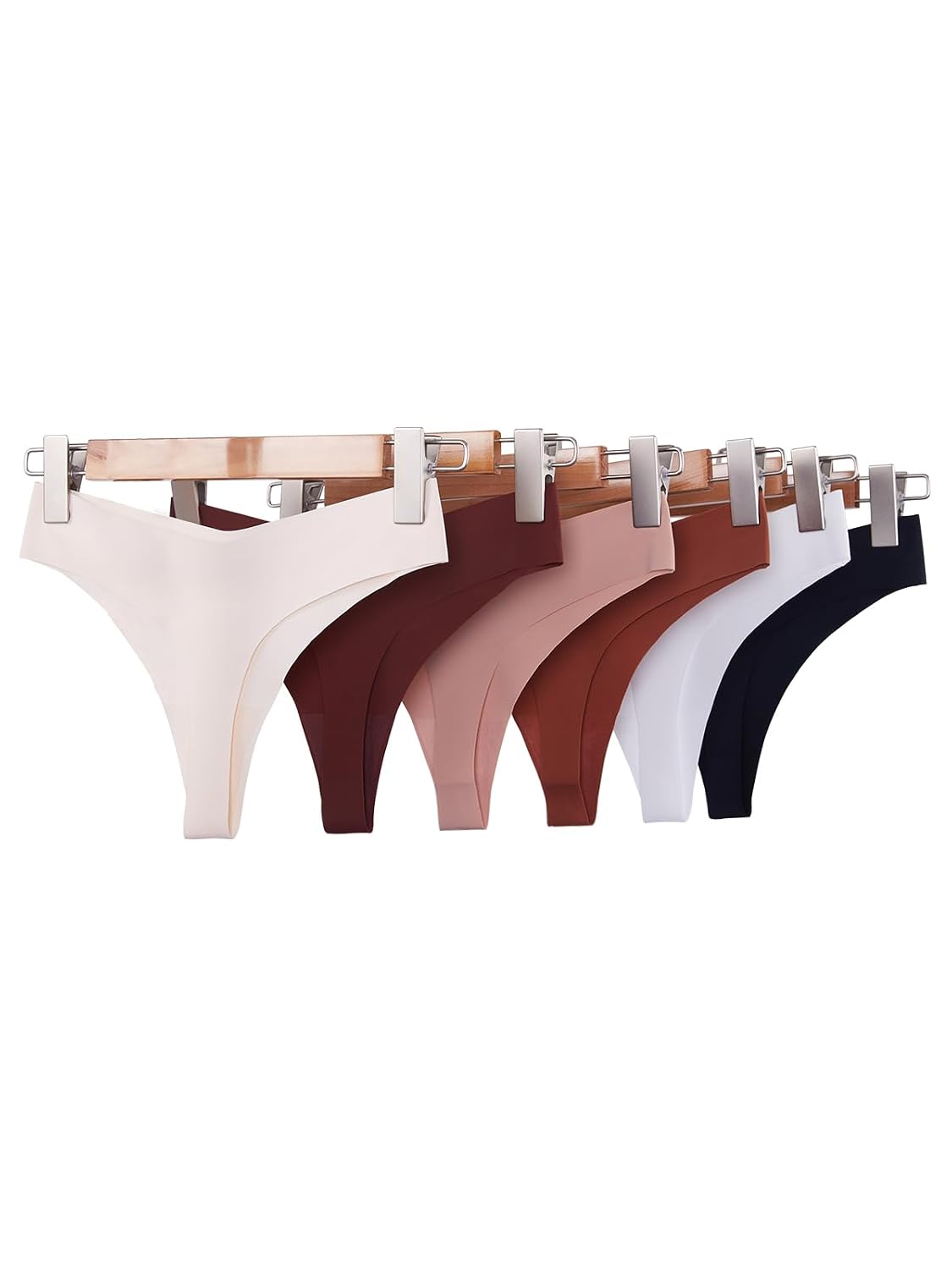 tichers Seamless No Show Thong 6 Pack — image 6