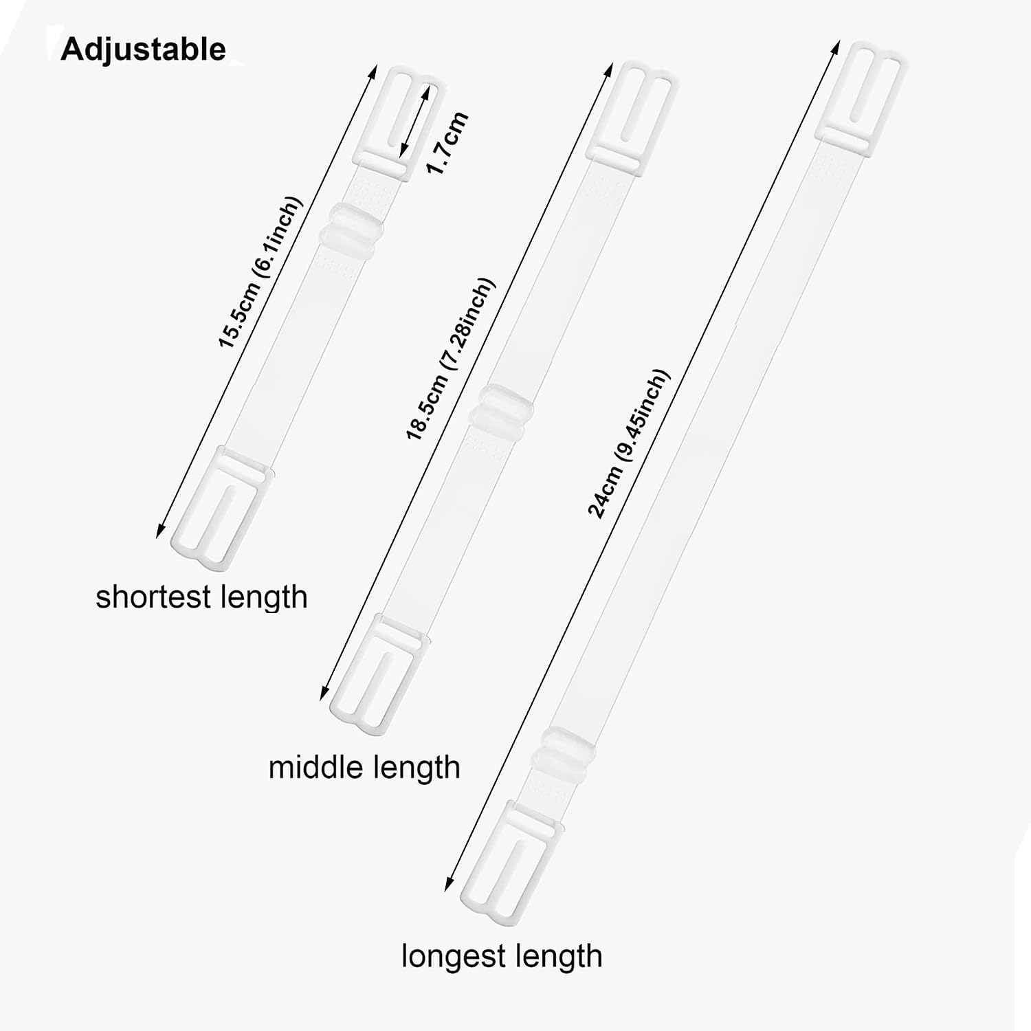 LUCSIS Bra Strap Holders Non Slip Clips — image 3