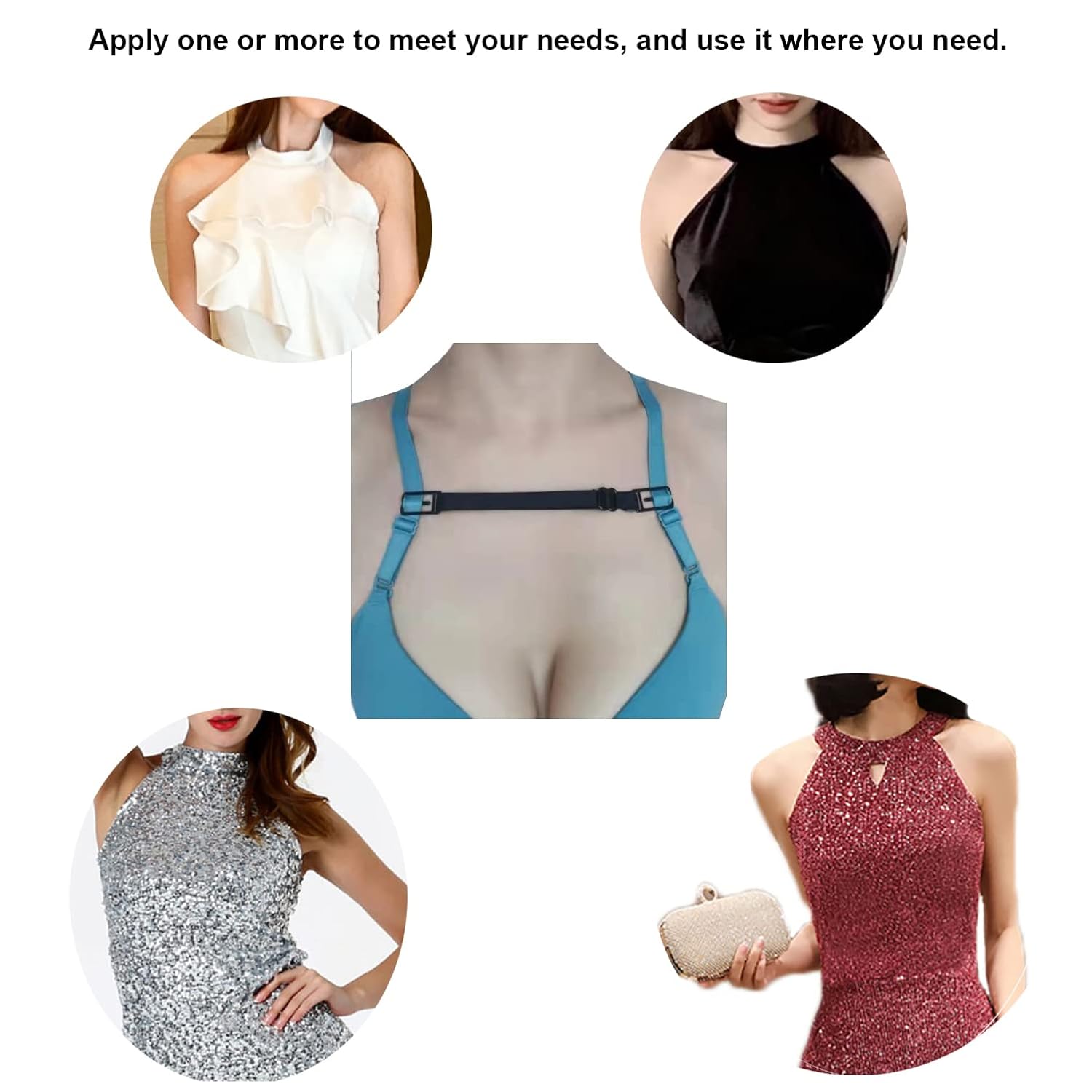 LUCSIS Bra Strap Holders Non Slip Clips — image 6