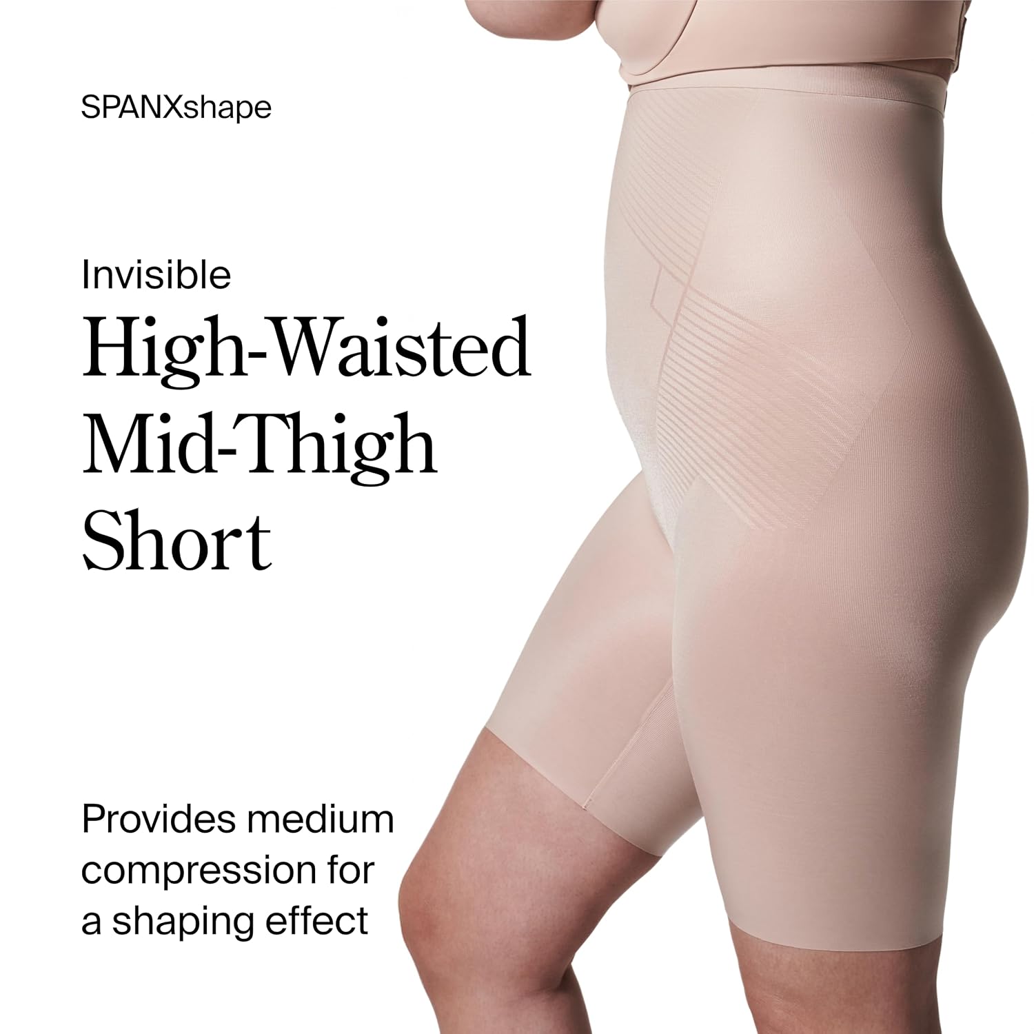 SPANX Invisible High-Waisted Mid-Thigh Shorts — image 2