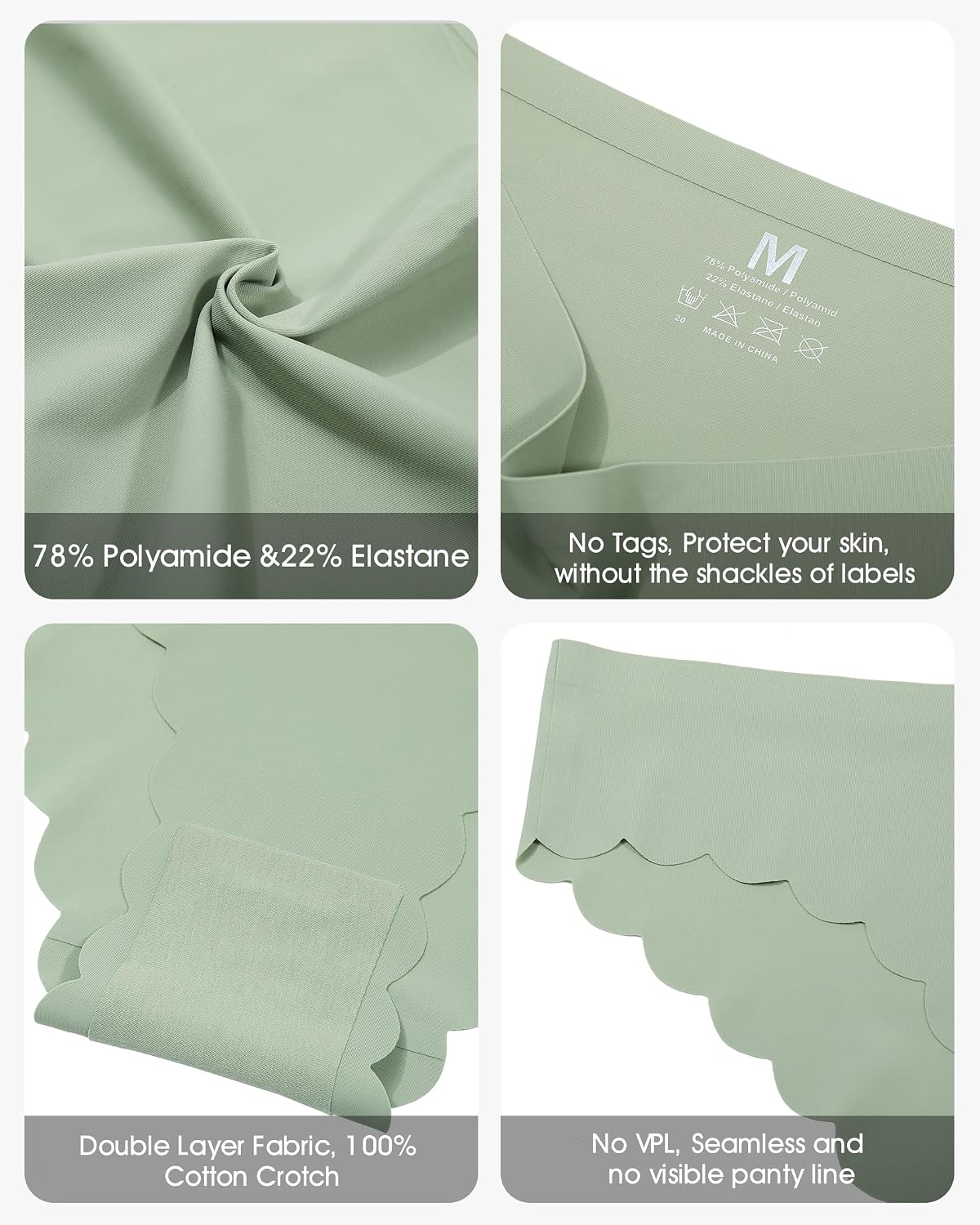 LEVAO Seamless No Show Invisible Panties 7 Pack — image 5