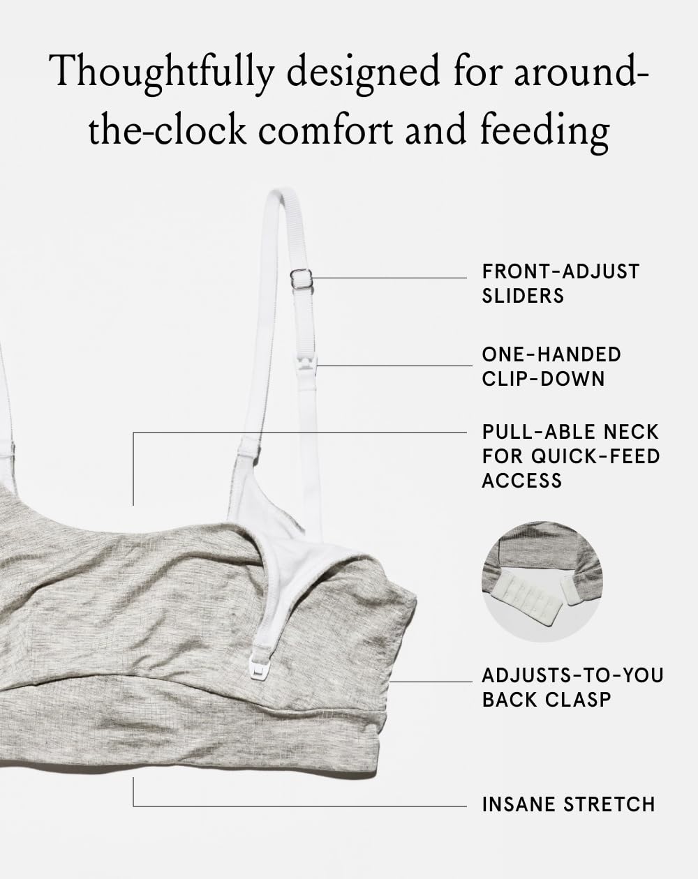 Bodily Everything Wireless Nursing & Maternity Bra — image 3
