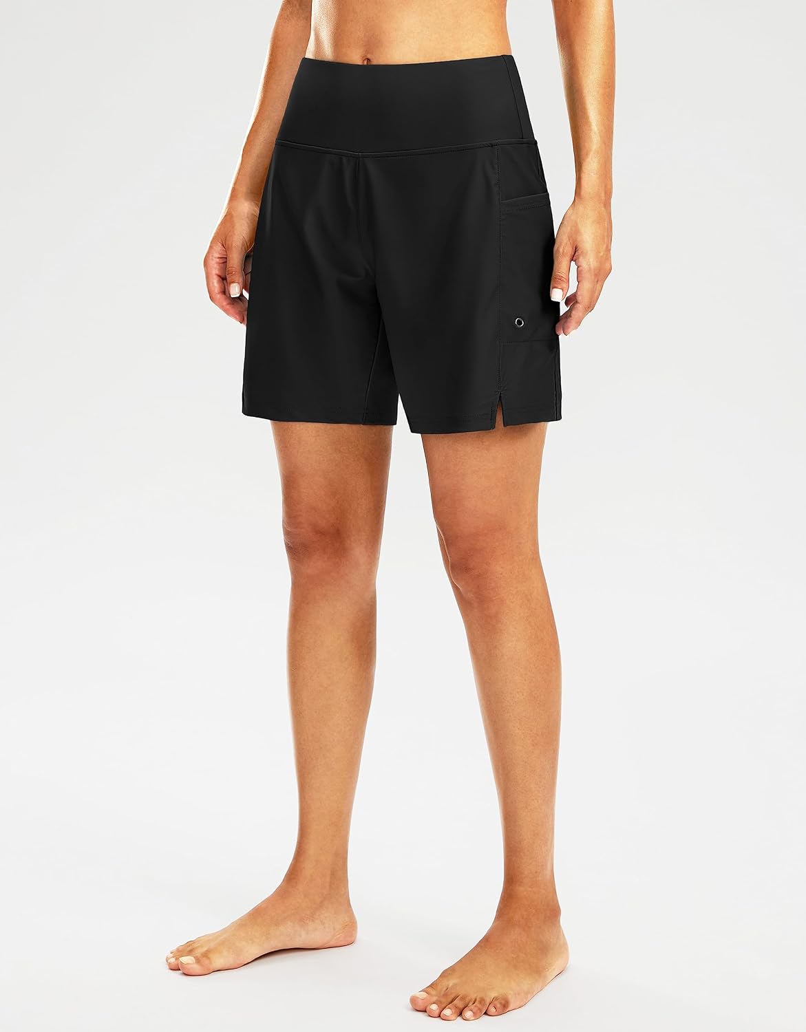 Women's High Waisted Quick Dry Swim Board Shorts — image 2