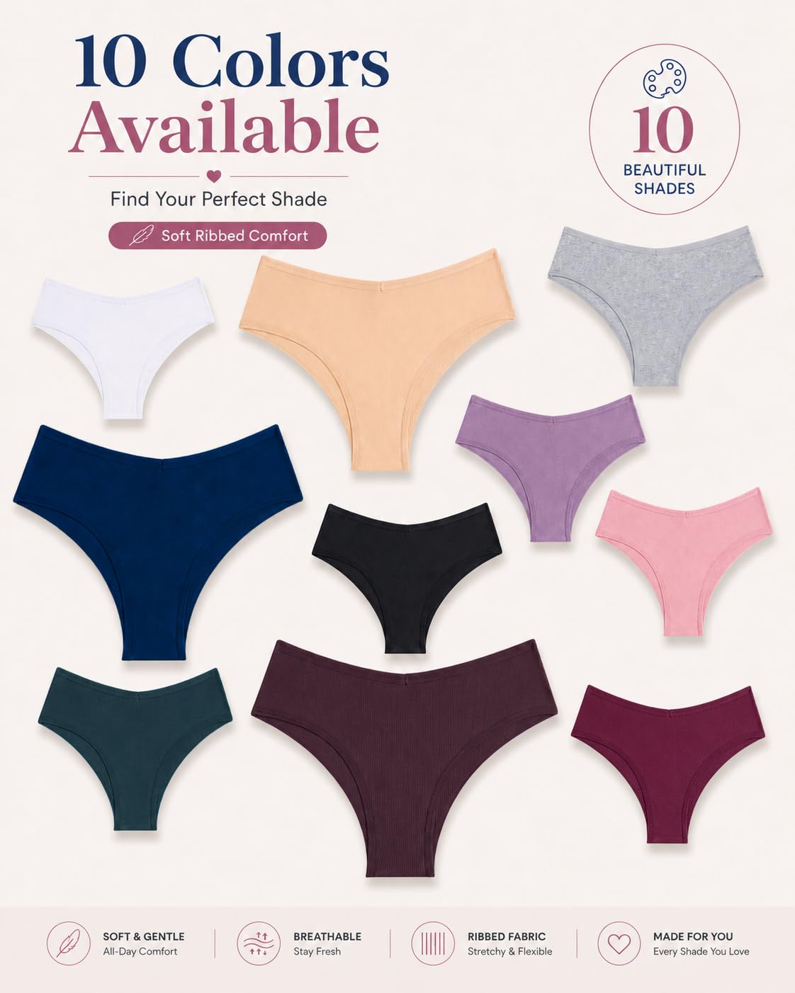 Sth Big 10-Pack Cotton Bikini Panties — image 6