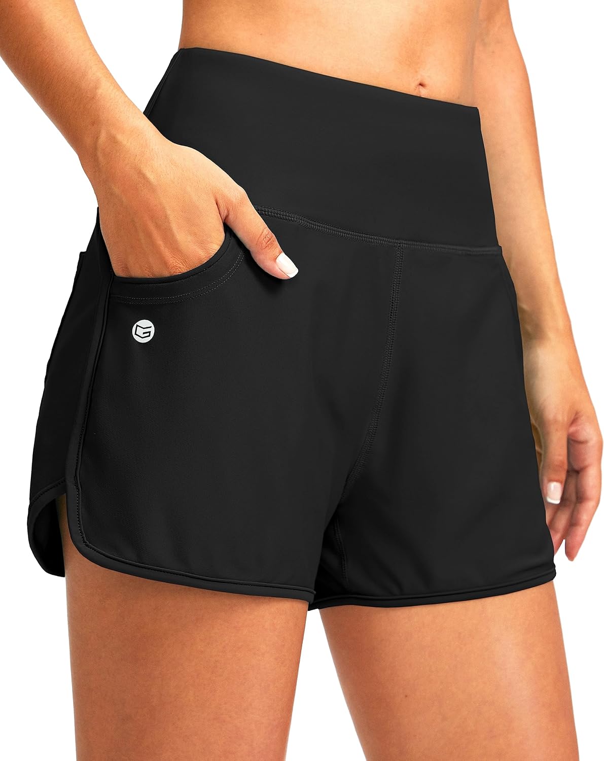 Women's Swim Board Shorts with Pockets