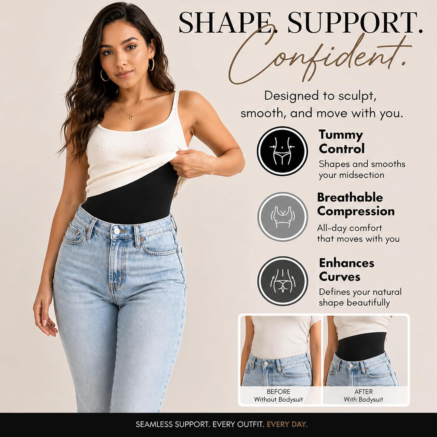 Herslims Tummy Control Seamless Bodysuit — image 2