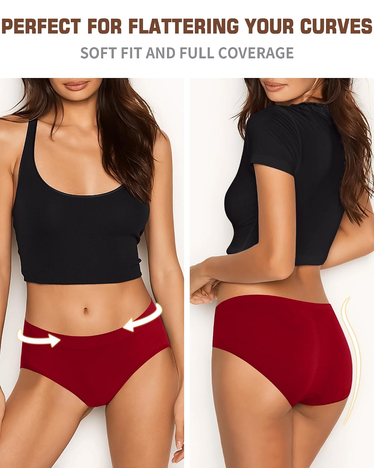CULAYII Seamless Low Waist Hipster Panties for Women — image 2