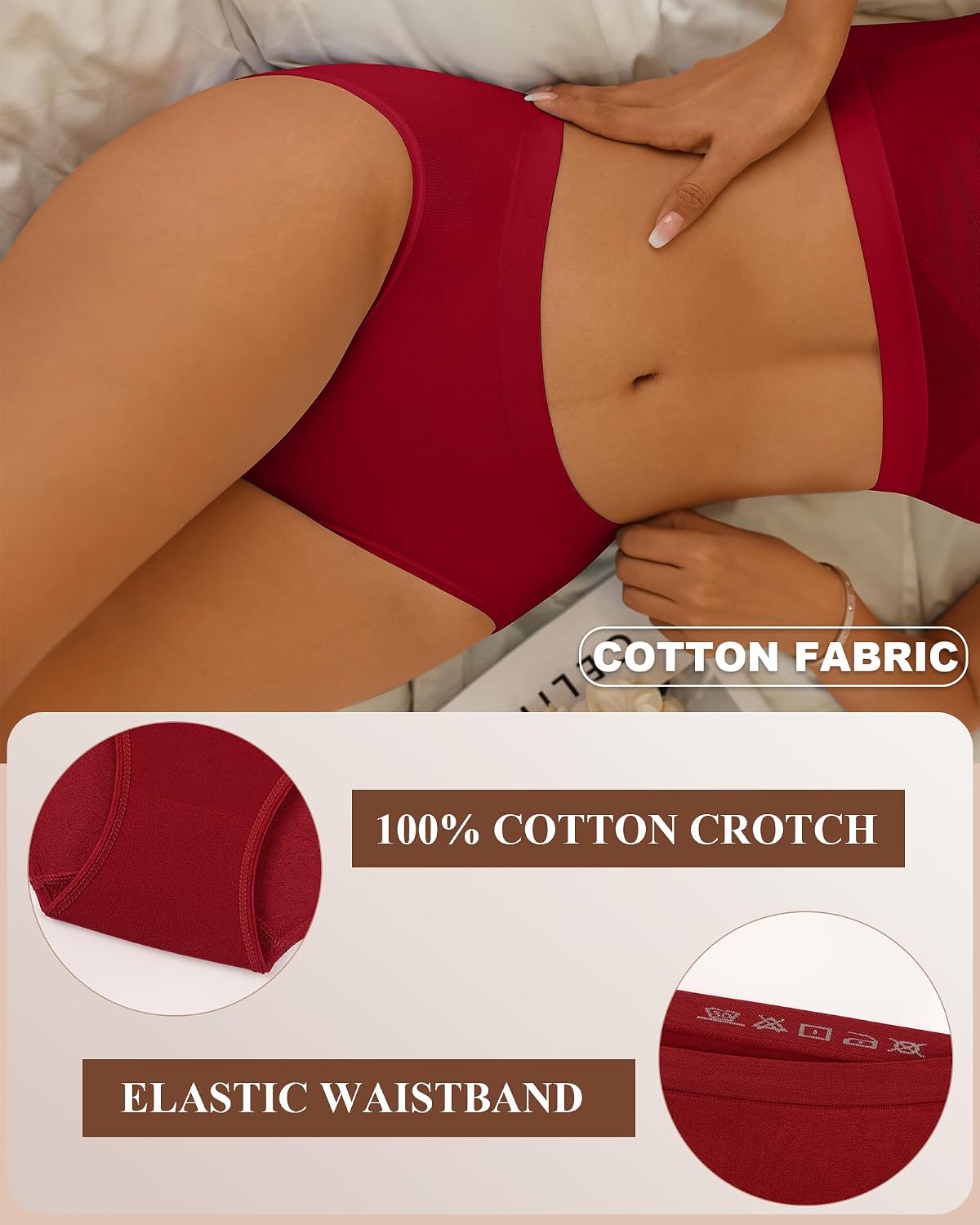CULAYII Seamless Low Waist Hipster Panties for Women — image 6