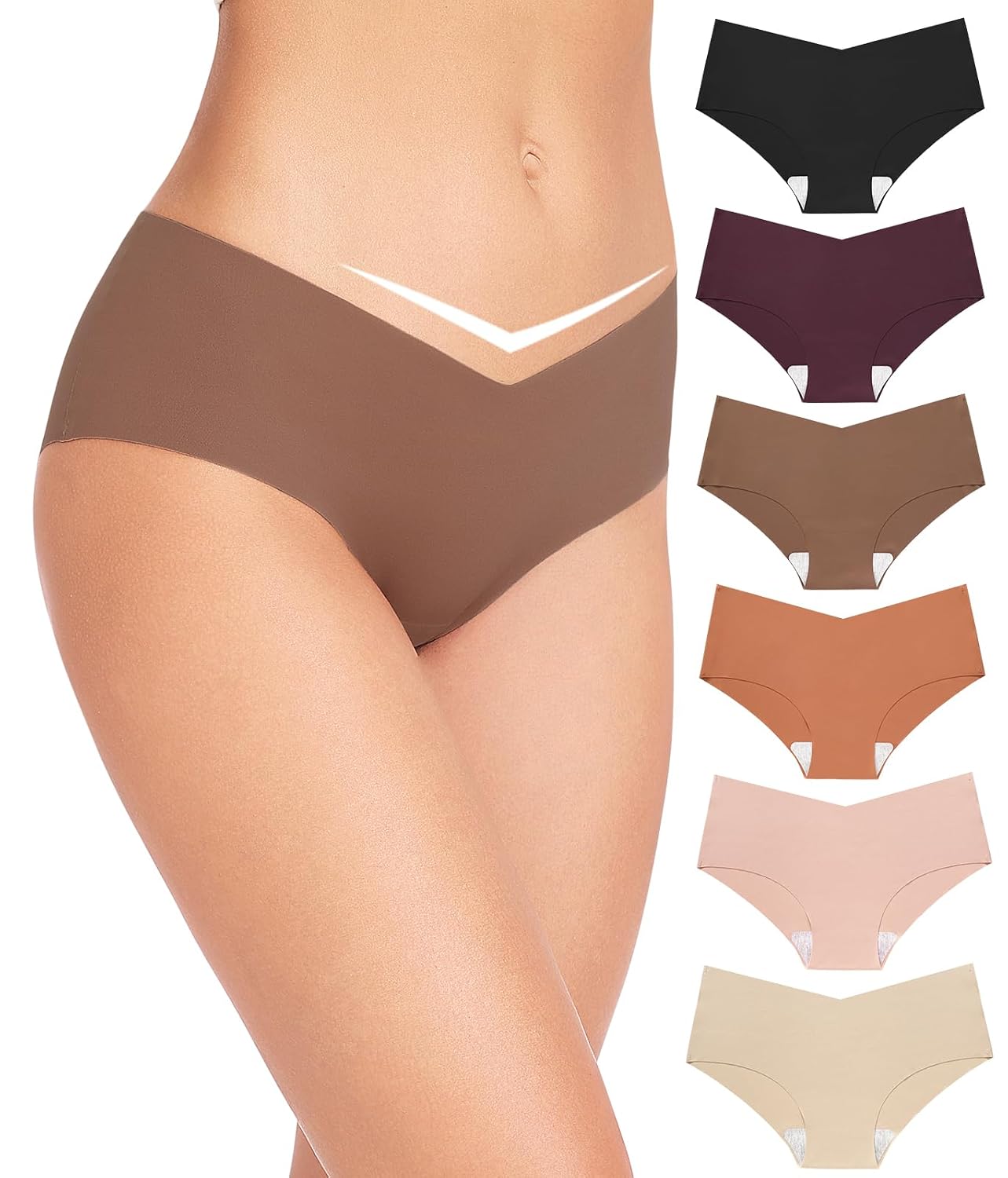 Altheanray Women's Silky Seamless Cheeky Panties