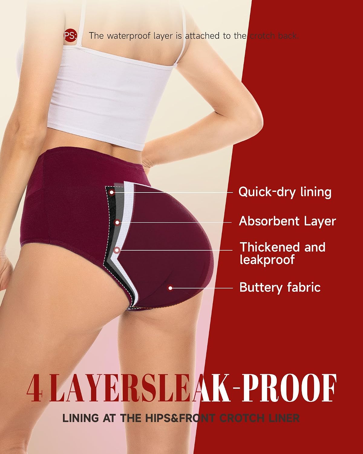Rdiner Heavy Flow Period Underwear 3 Pack — image 4