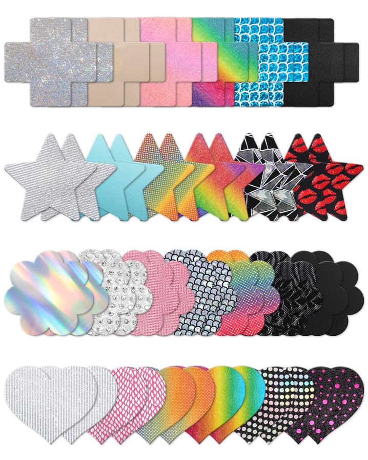 Tripetals Glitter Pasties Nipple Covers for Rave — image 2