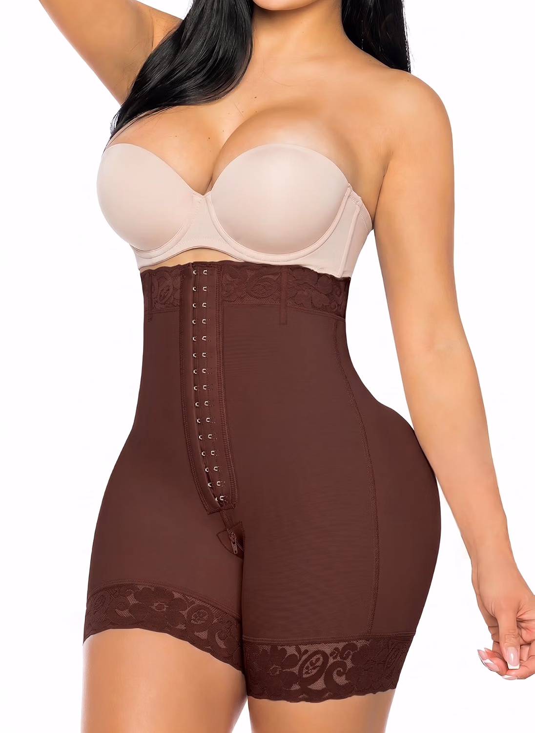 YIANNA Strapless Tummy Control Colombian Faja Body Shaper — image 7