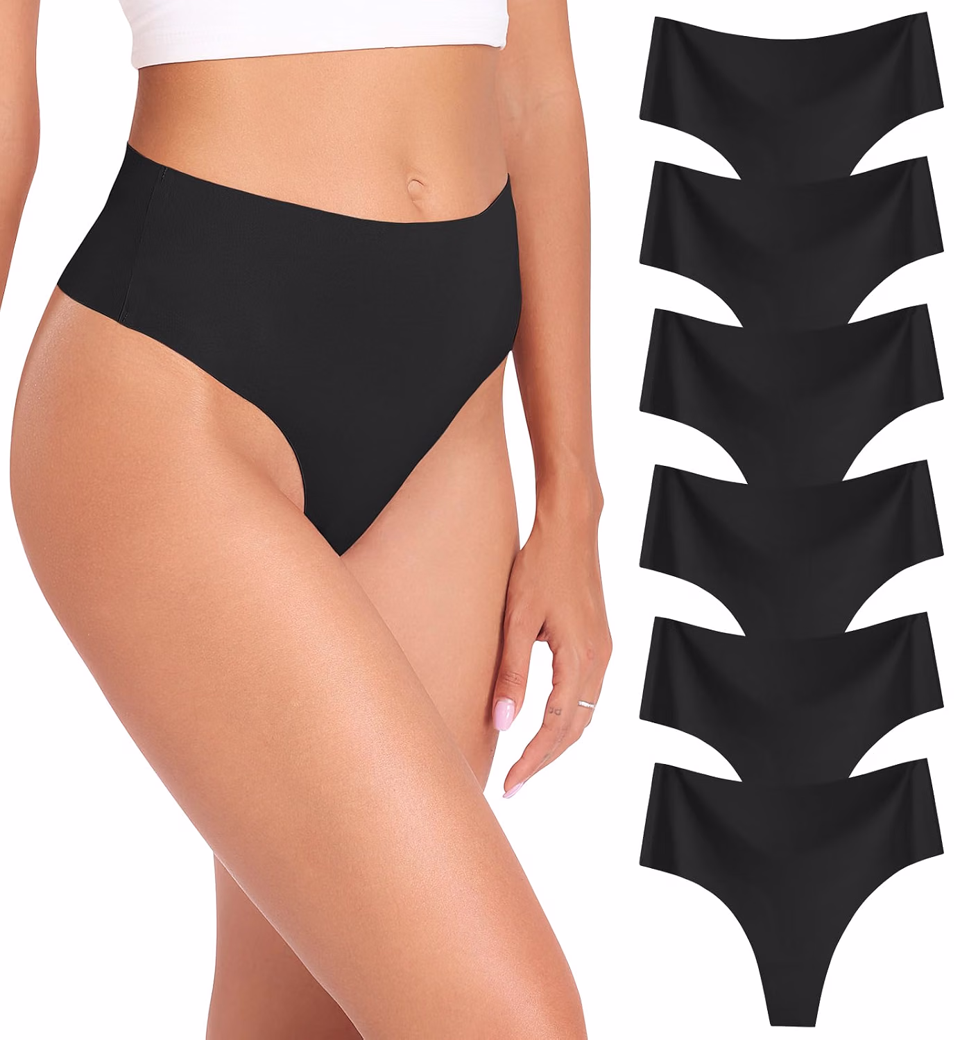 Wealurre High Waisted Seamless Thongs for Women — image 10