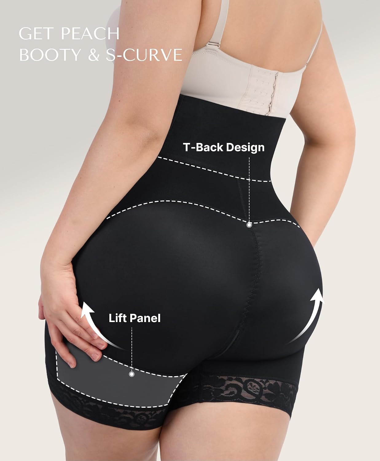 SHAPELLX High Waisted Tummy Control Shapewear Shorts — image 2