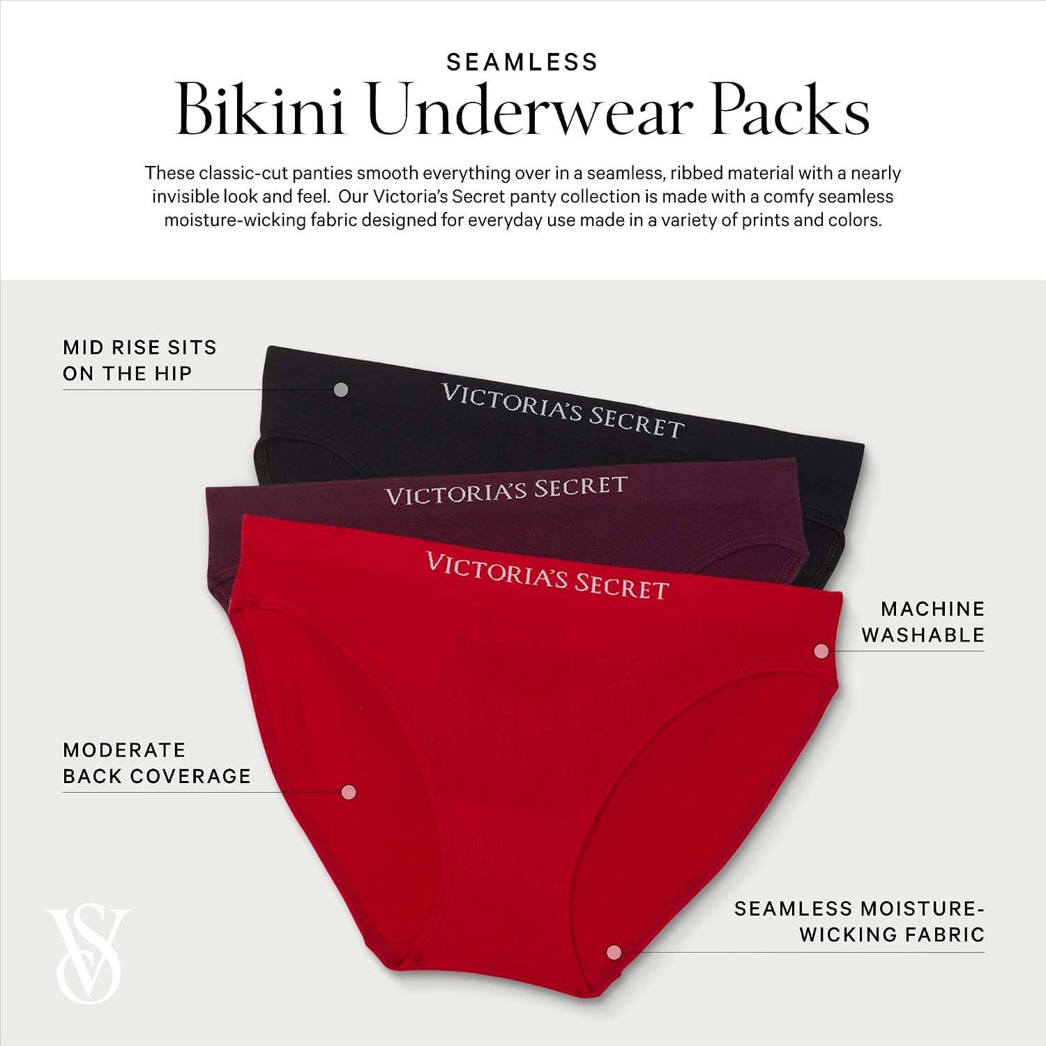 Victoria's Secret Seamless Bikini Panties Pack — image 4