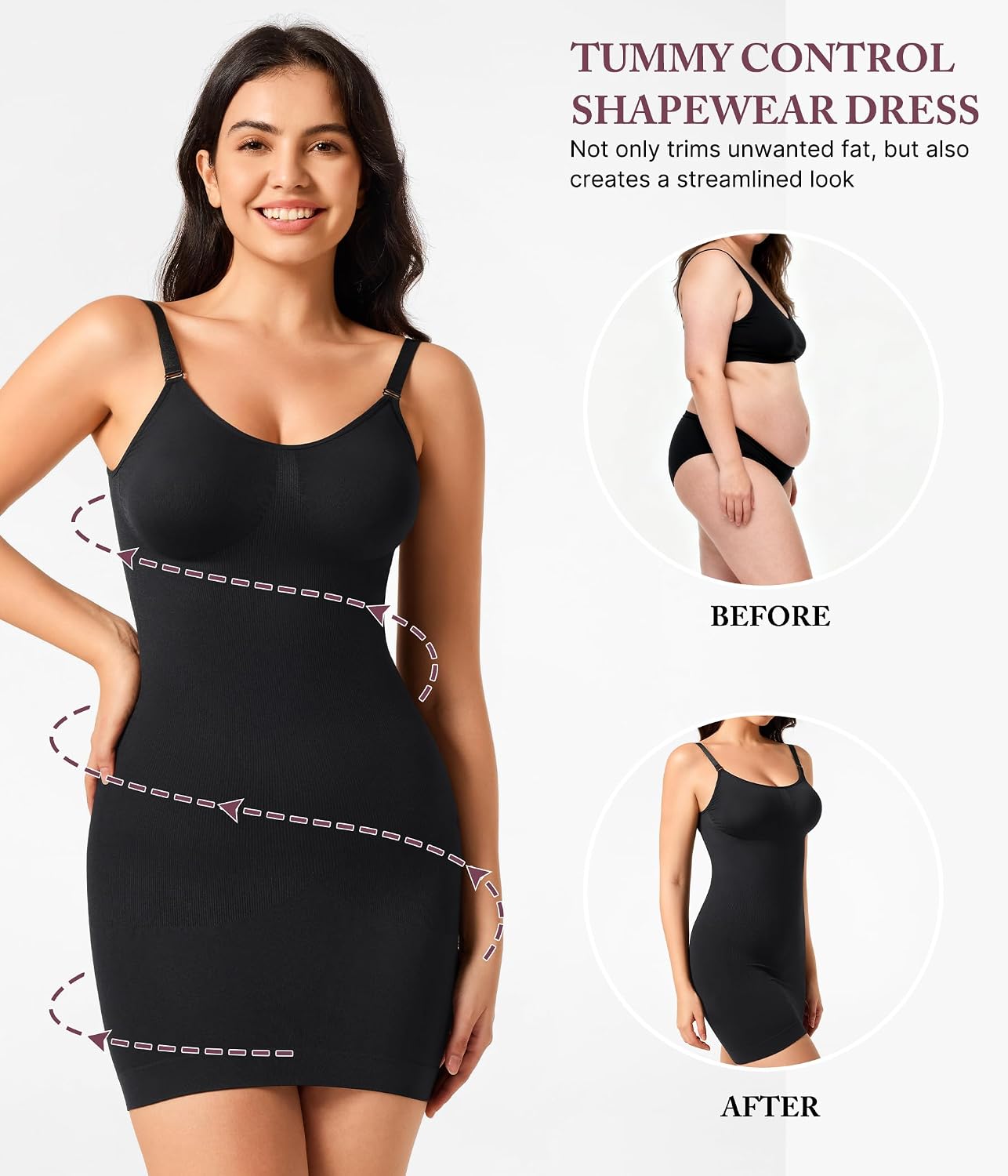 RDSIANE Full Slip Shapewear Dress with Butt Lift — image 2