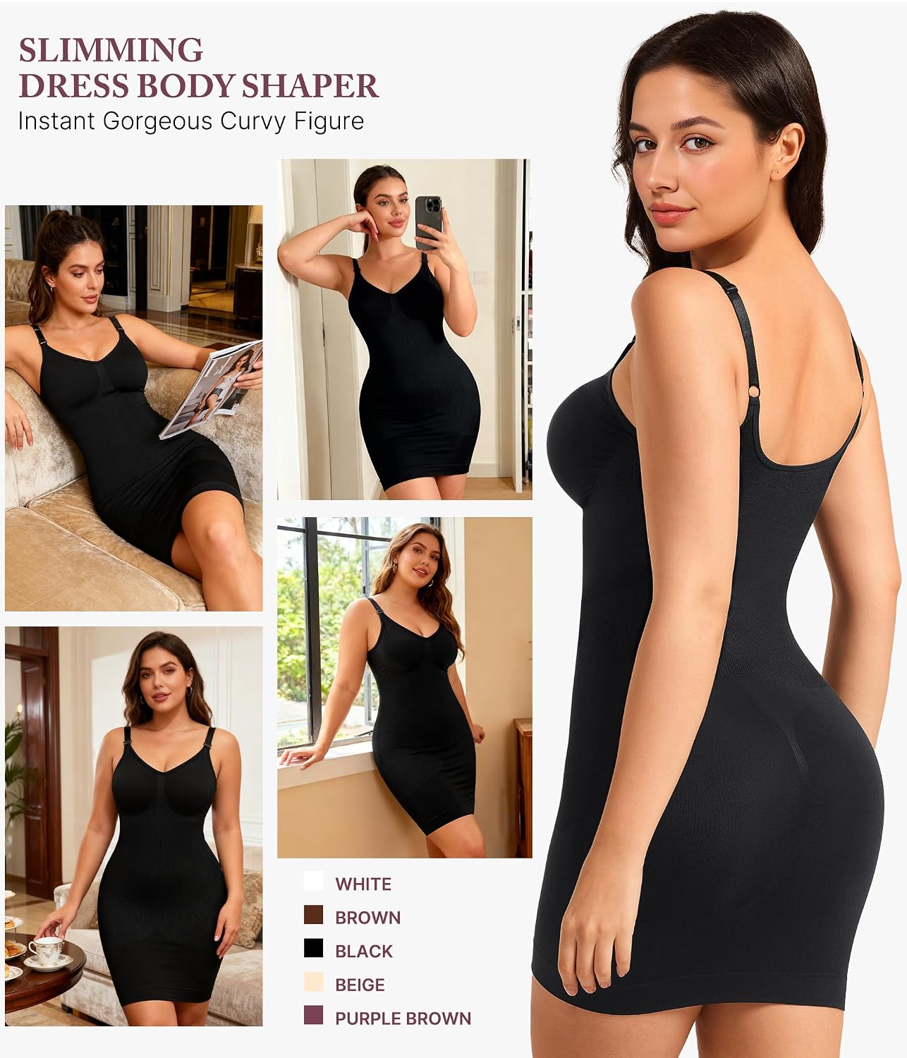 RDSIANE Full Slip Shapewear Dress with Butt Lift — image 4
