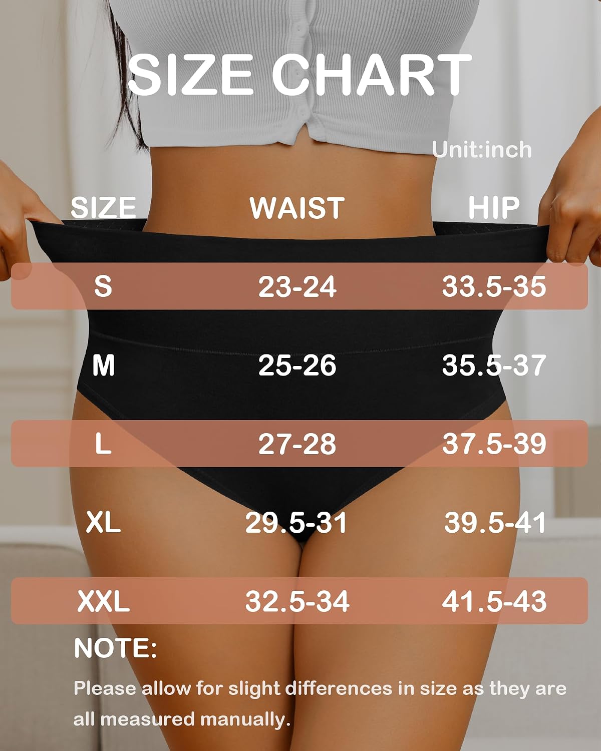 ASIMOON High Waisted Tummy Control Bikini Panties — image 6