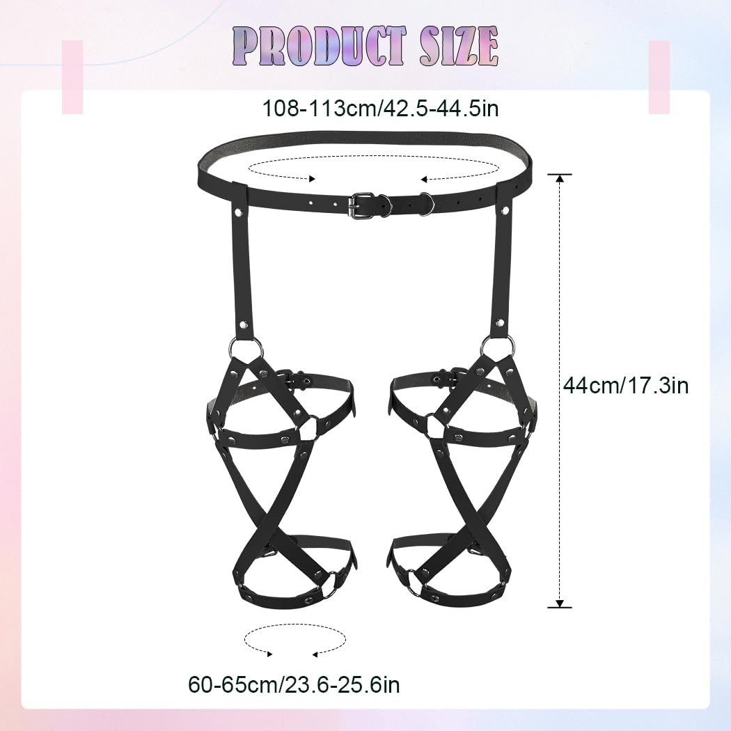 GEMILY Leather Thigh Garter Harness — image 3