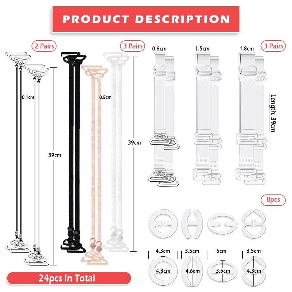 CONTIVICO Invisible Clear Bra Straps Set — image 2