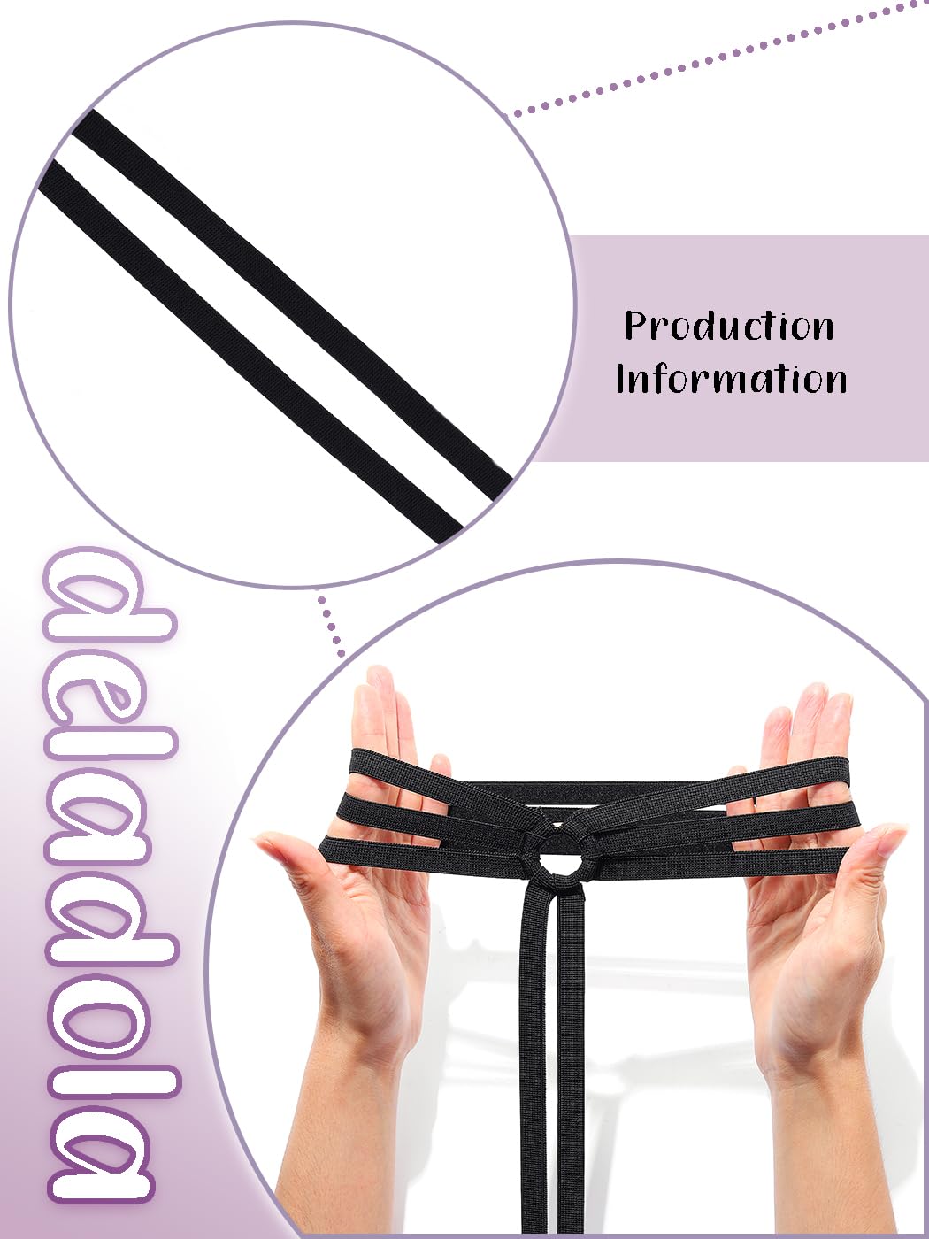 deladola Non-Slip O-Ring Thigh Garter Wraps — image 8
