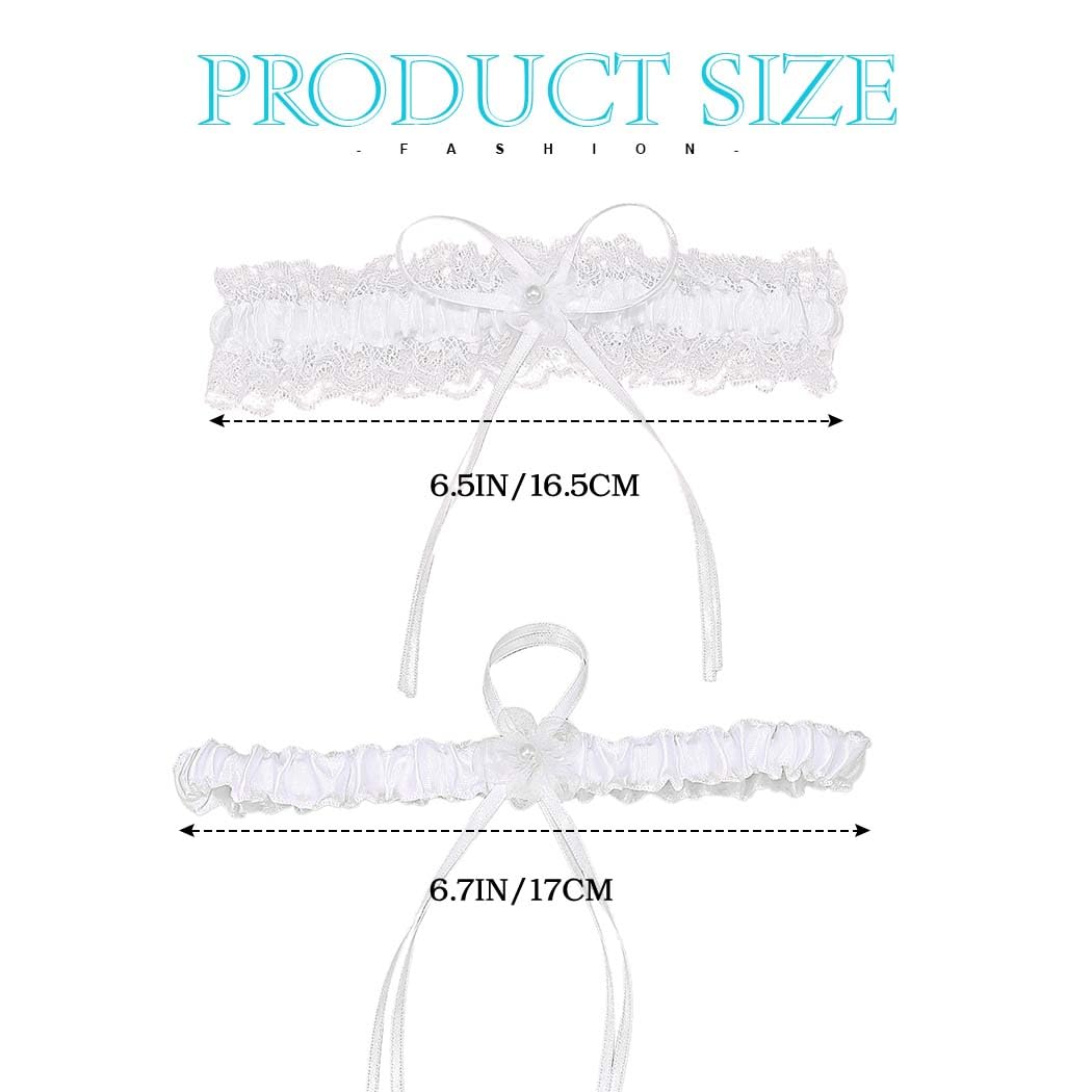 EVAZEN Lace Bridal Garter for Wedding Bride — image 3