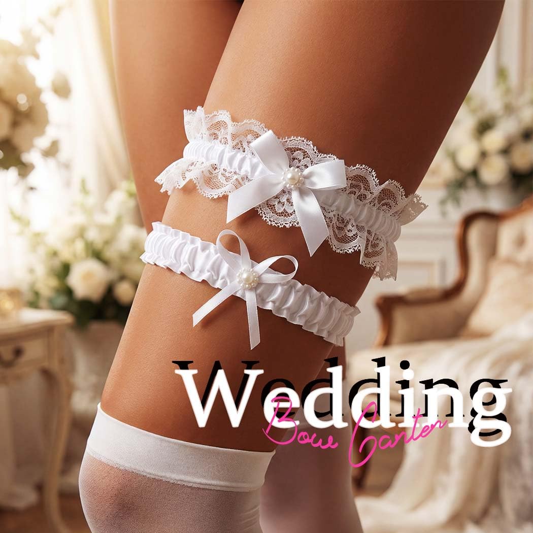 EVAZEN Lace Bridal Garter for Wedding Bride — image 4