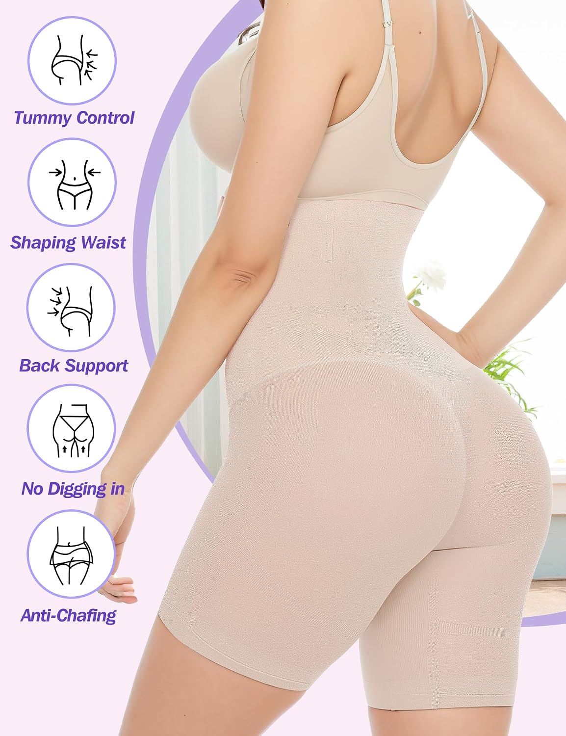 ZENUTA High Waisted Tummy Control Shapewear Shorts — image 2