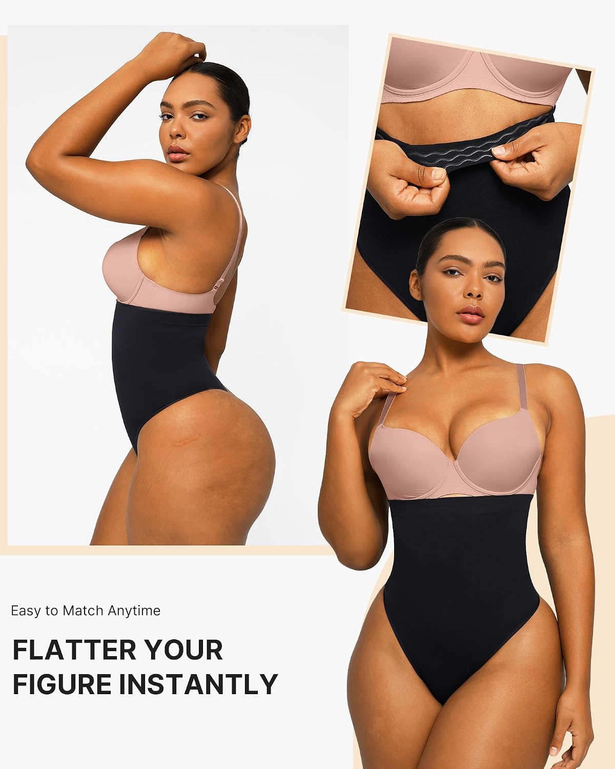 SHAPELLX High Waist Tummy Control Thong — image 3