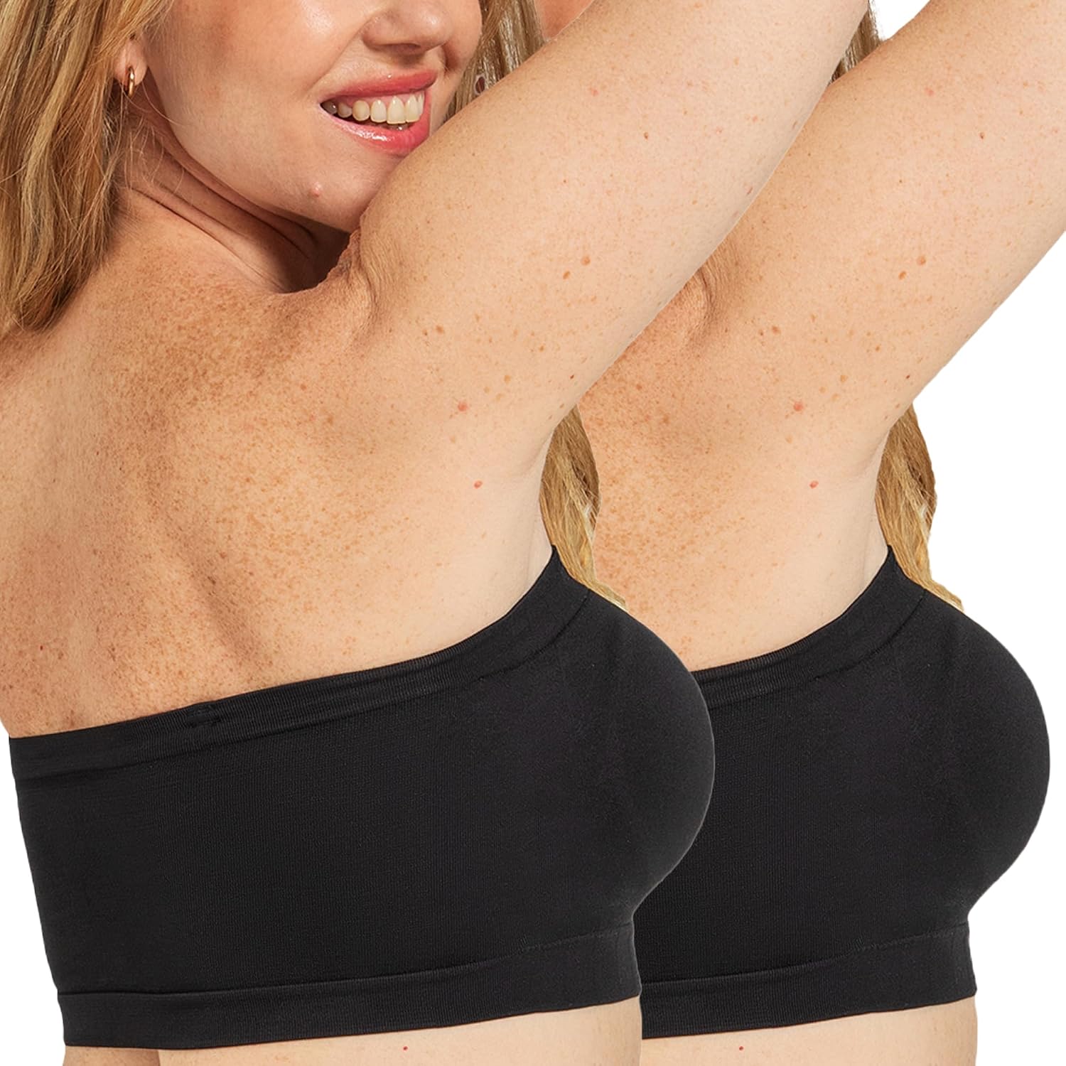SHAPERMINT Strapless Wireless Bandeau Bra — image 12