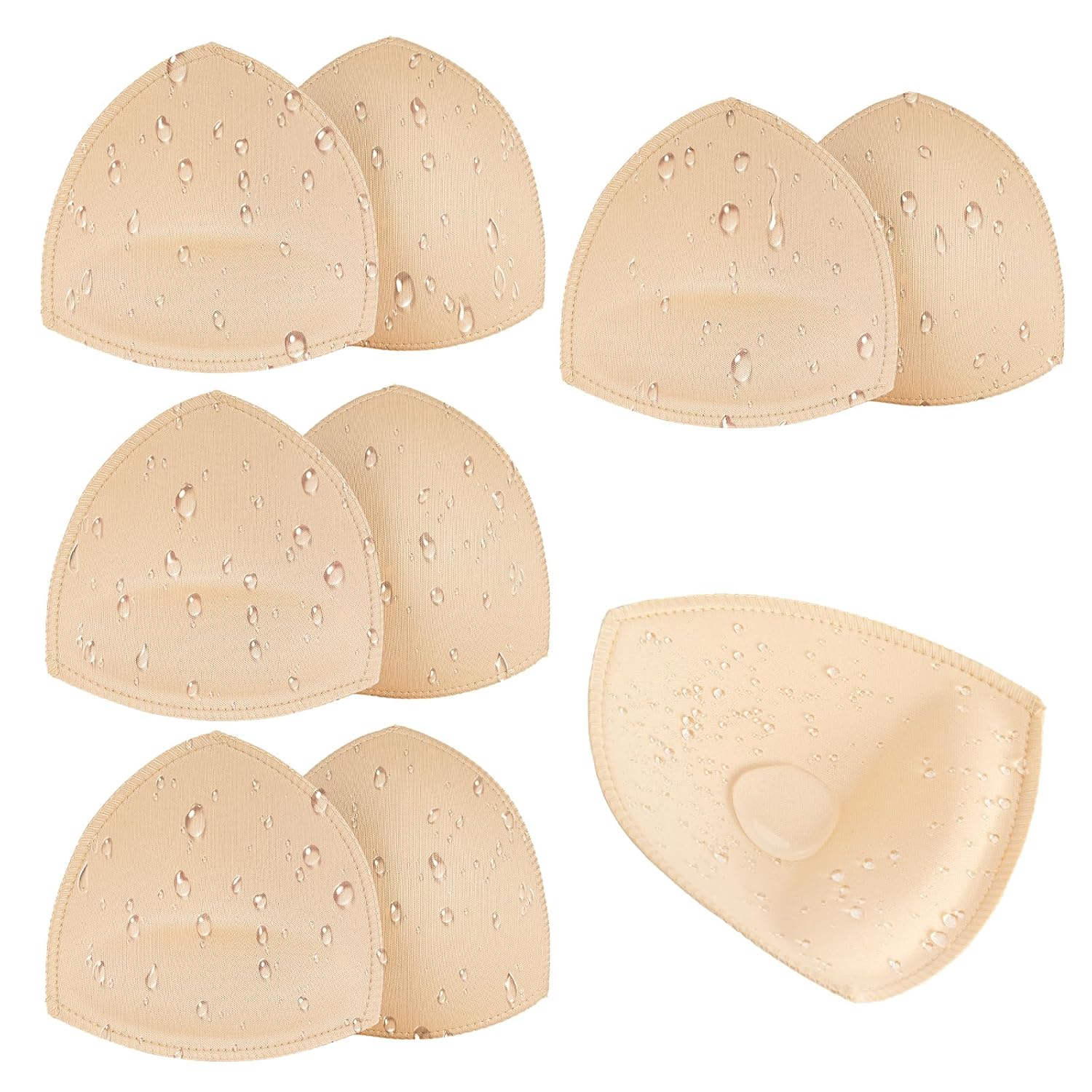 SERMICLE Waterproof Push Up Bra Pads