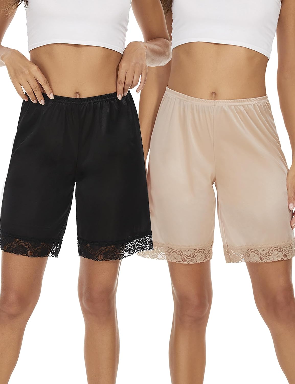 GYS Lace Split Skirt Slip Shorts — image 10