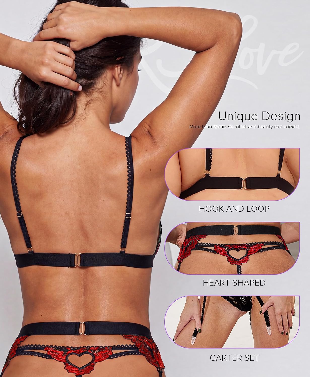 RSLOVE Lingerie Set with Garter Belt — image 4