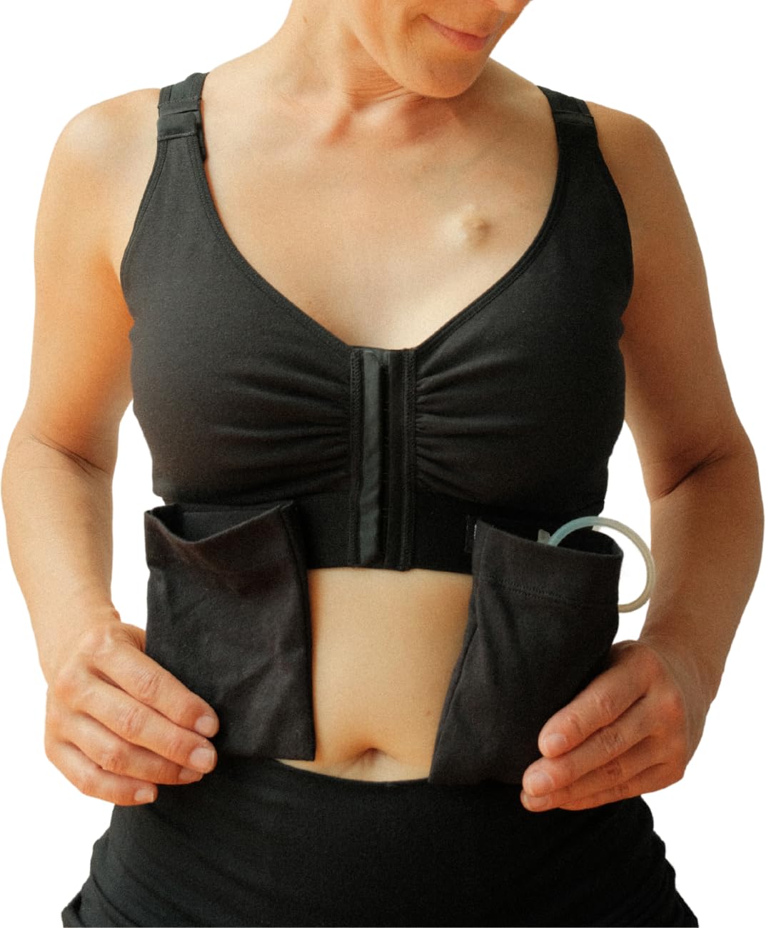 AnaOno Pocketed Front Closure Post-Surgery Bra
