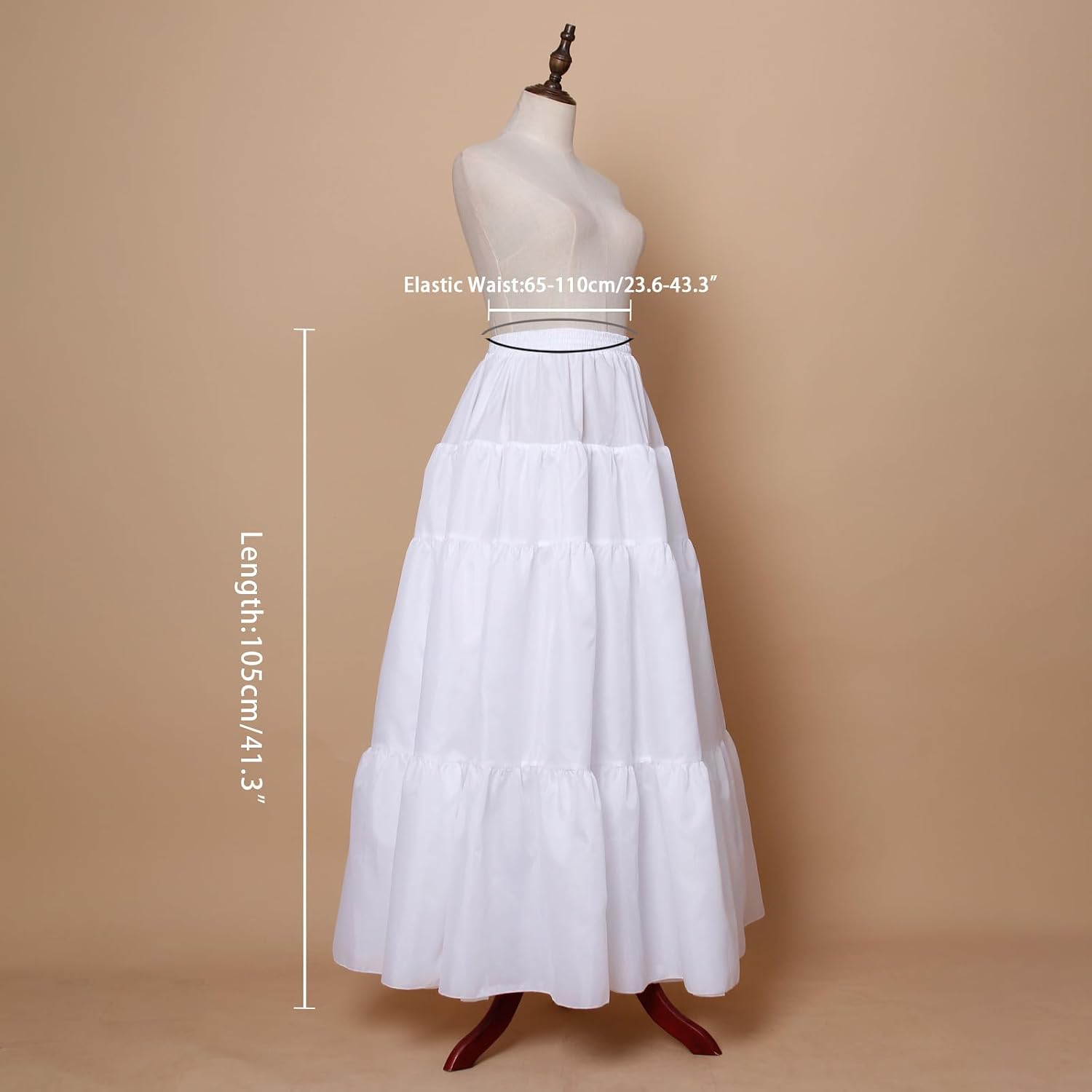 YULUOSHA A-Line Crinoline Petticoat Underskirt — image 3