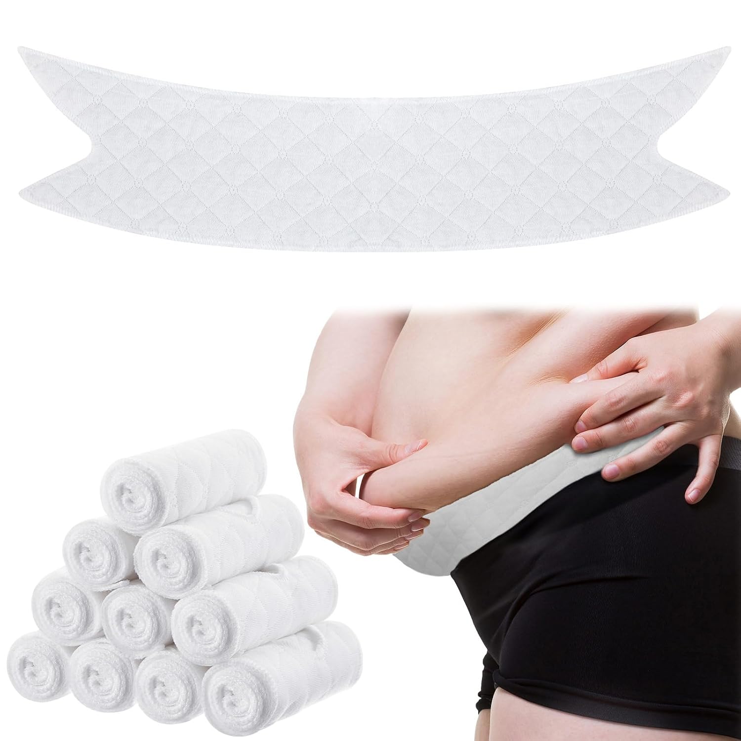 Wesnoy Cotton Tummy Liners for Sweat Rash
