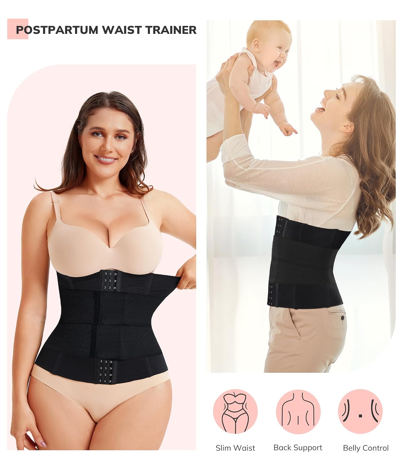 LODAY Waist Trainer with Steel Bones — image 2