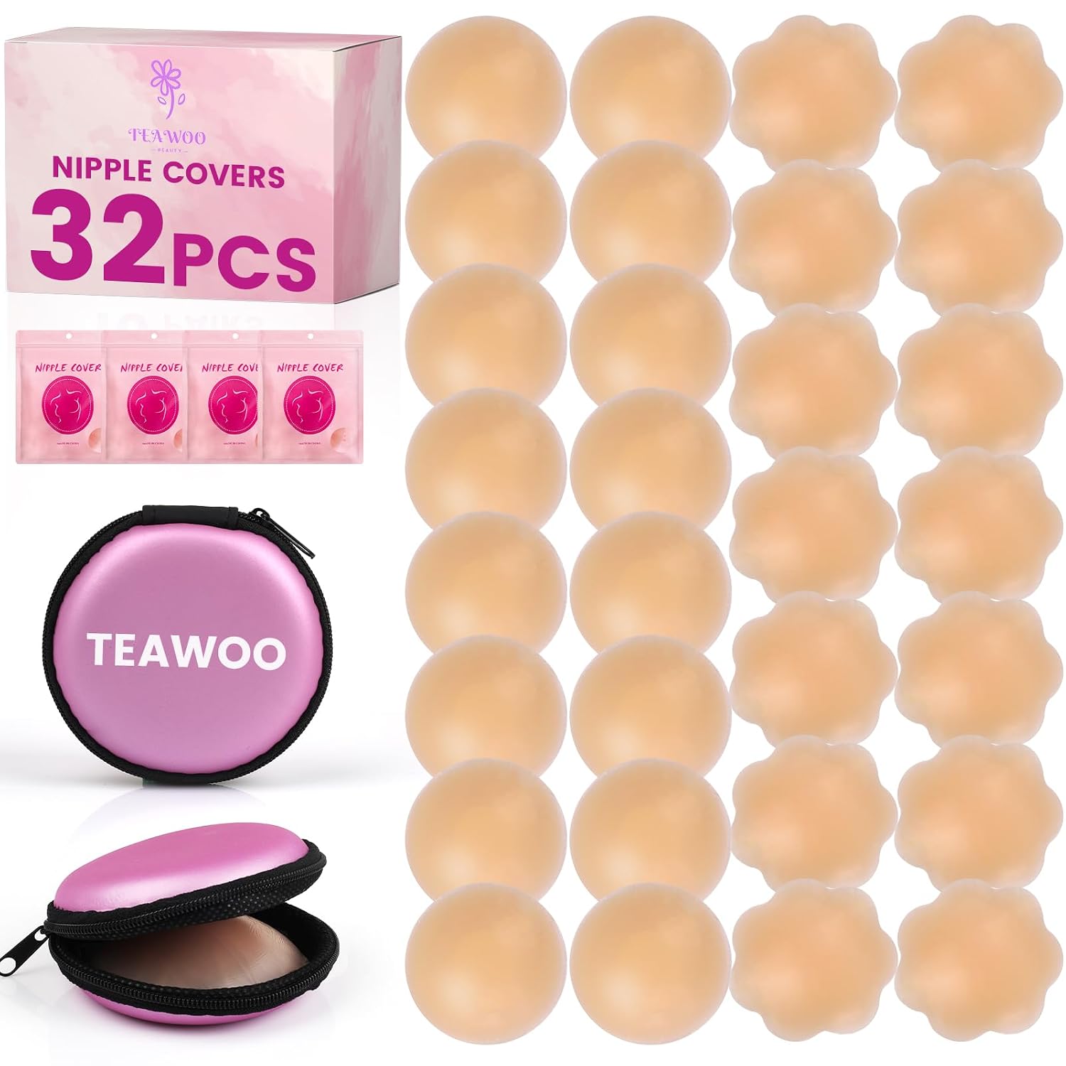 TEAWOO Reusable Silicone Nipple Covers