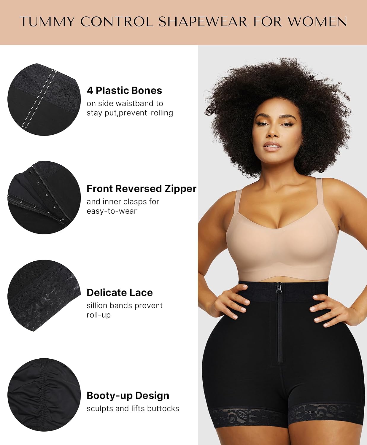 SHAPELLX High Compression Tummy Control Shorts — image 5