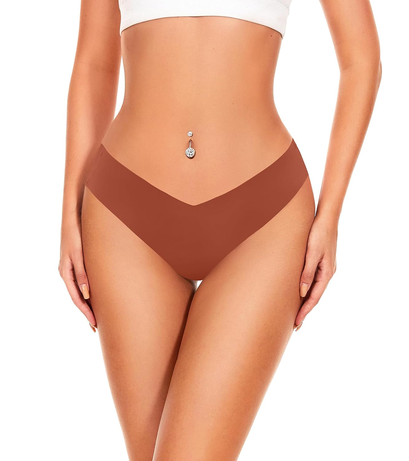 Hellopopgo Seamless V-Waist Thong 6-Pack — image 2