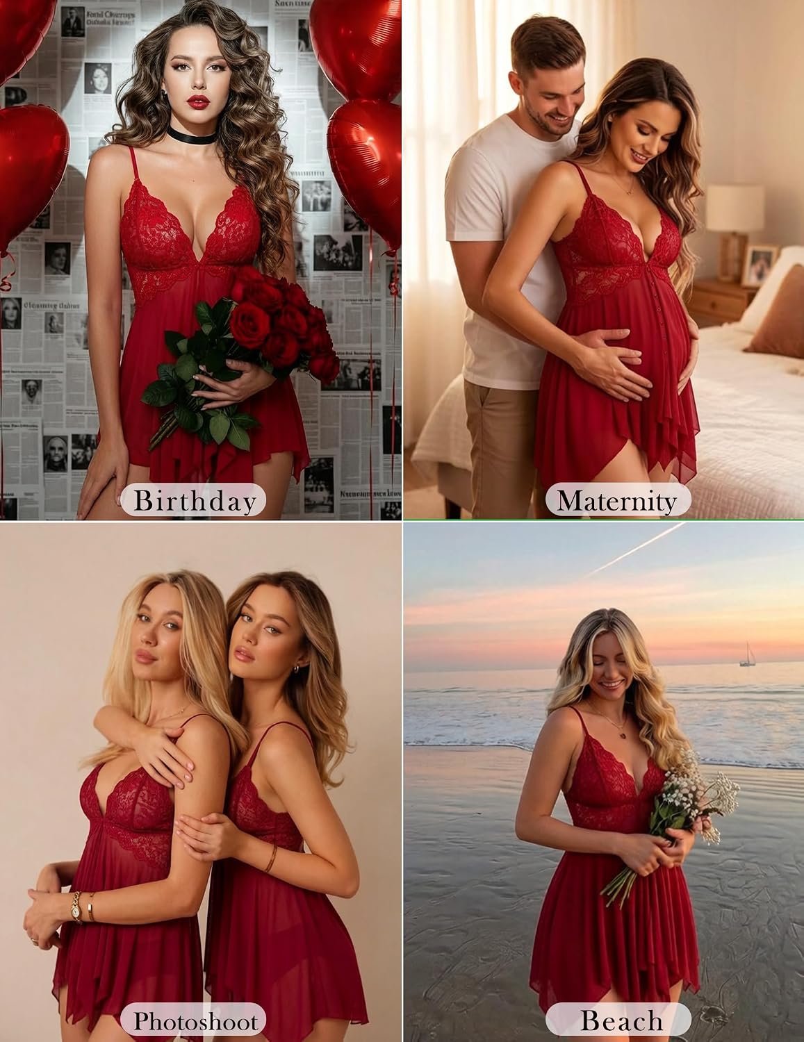 Avidlove Front Closure Lace Babydoll Chemise — image 3