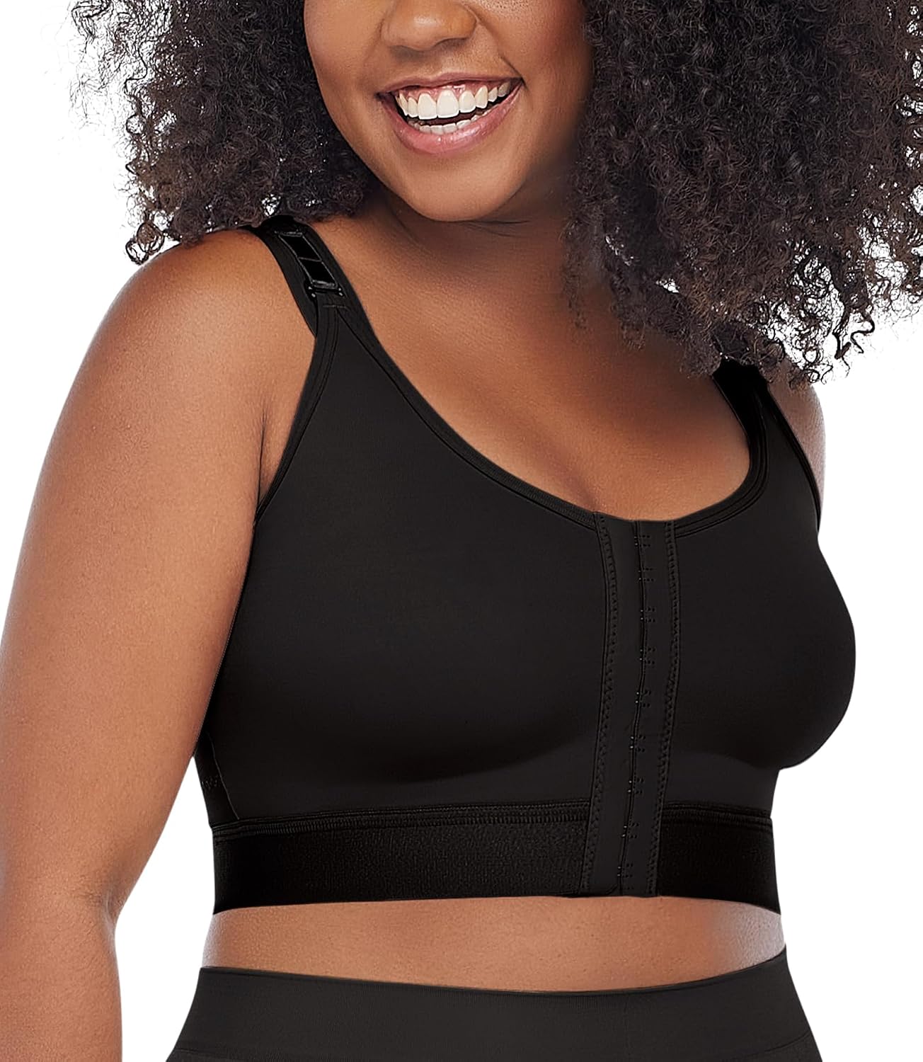 CURVEEZ Front Closure Wireless Compression Bra