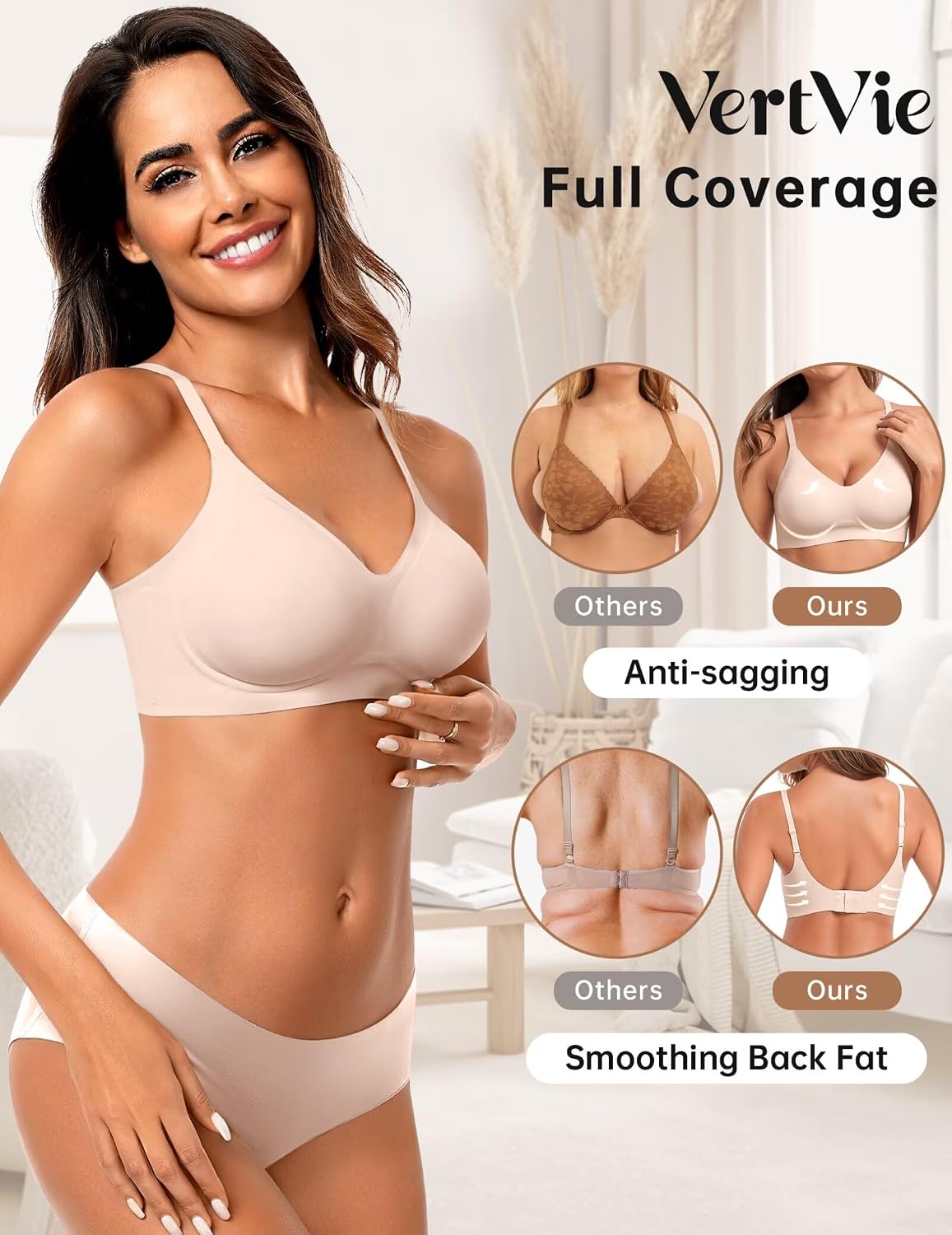 Vertvie Seamless Wireless Jelly Bra Bralette — image 3