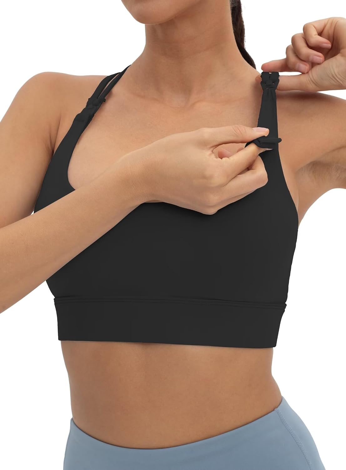 V VOCNI Nursing Sports Bra for Breastfeeding
