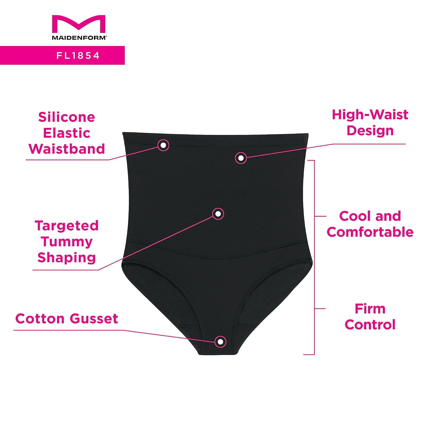 Maidenform Firm Control High Waist Shapewear Brief — image 5