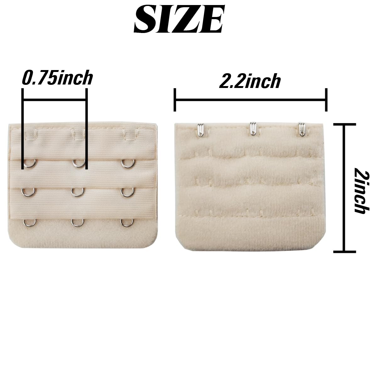 ROnYoung Bra Extenders 3 Hook Elastic Strap — image 2