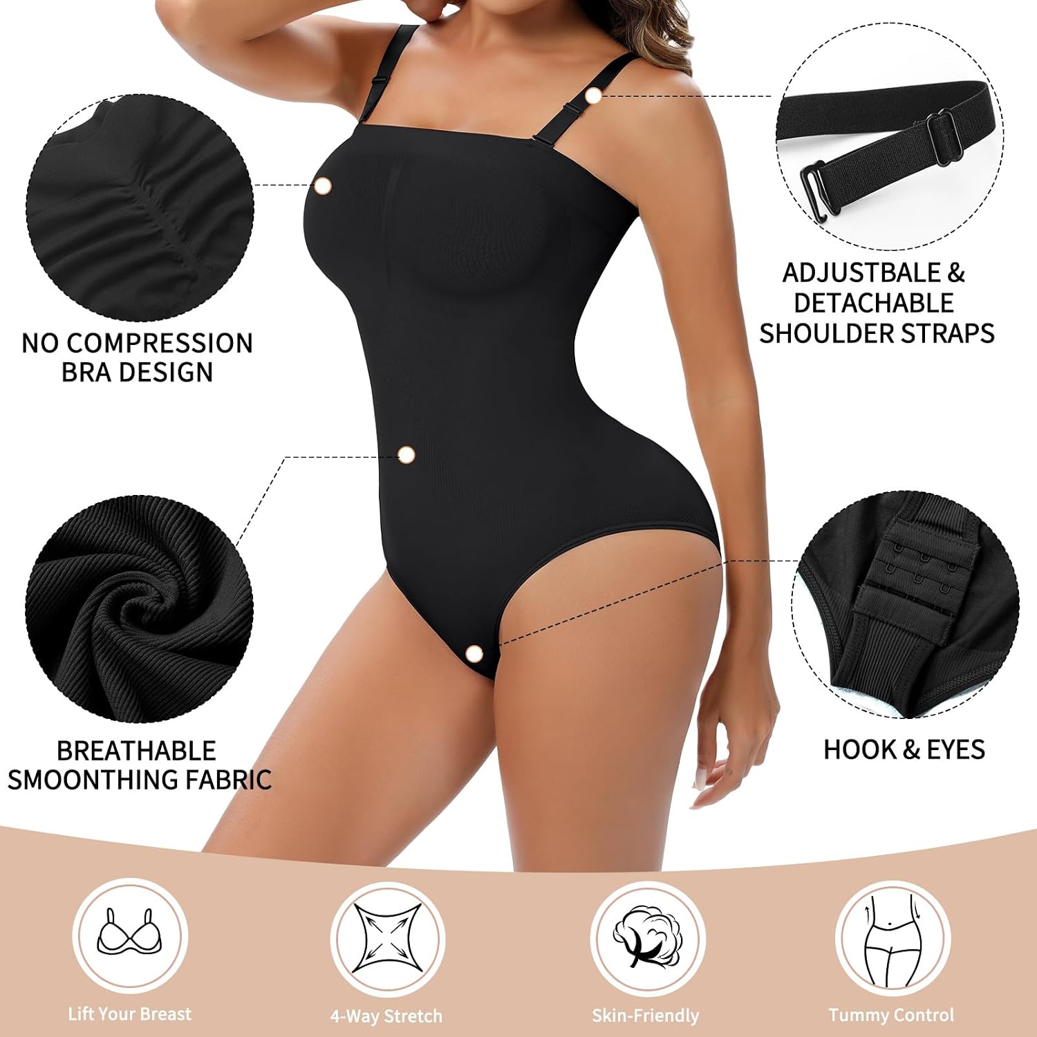 Lenashape Strapless Tummy Control Bodysuit — image 3