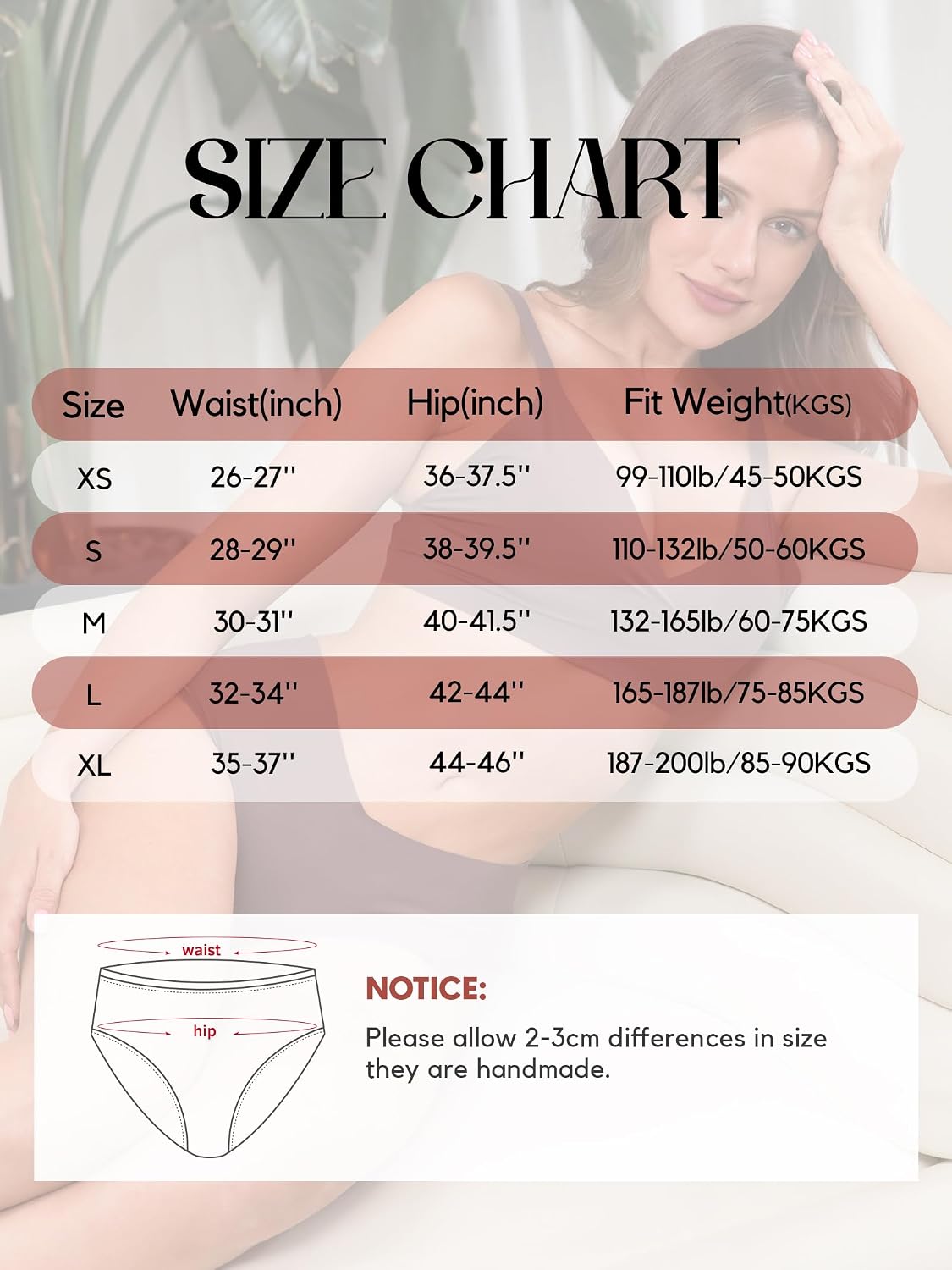GNEPH Women's Seamless No-Show Bikini 6-Pack — image 5