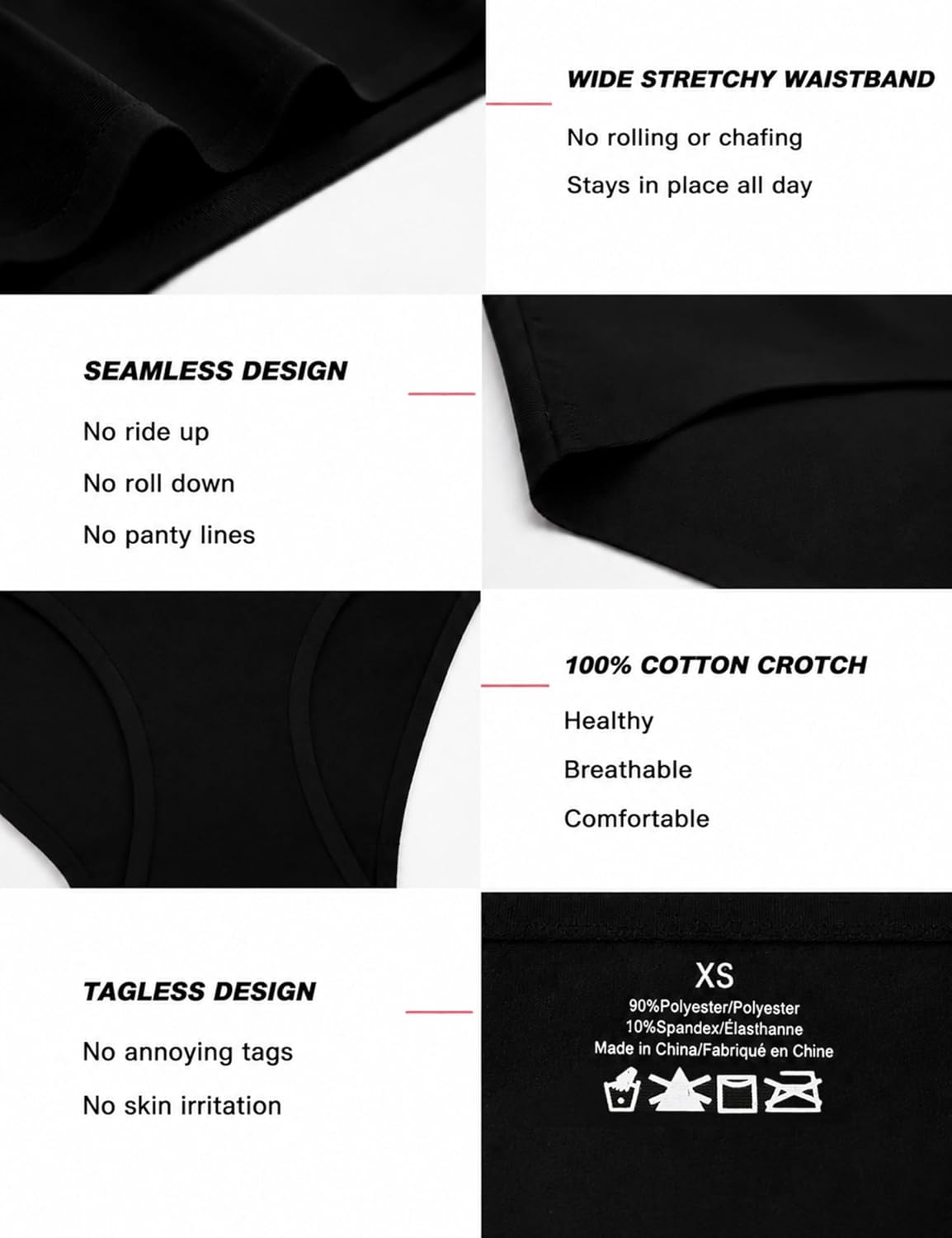 Sth Big Seamless No Show Cheeky Panties 6-Pack — image 4
